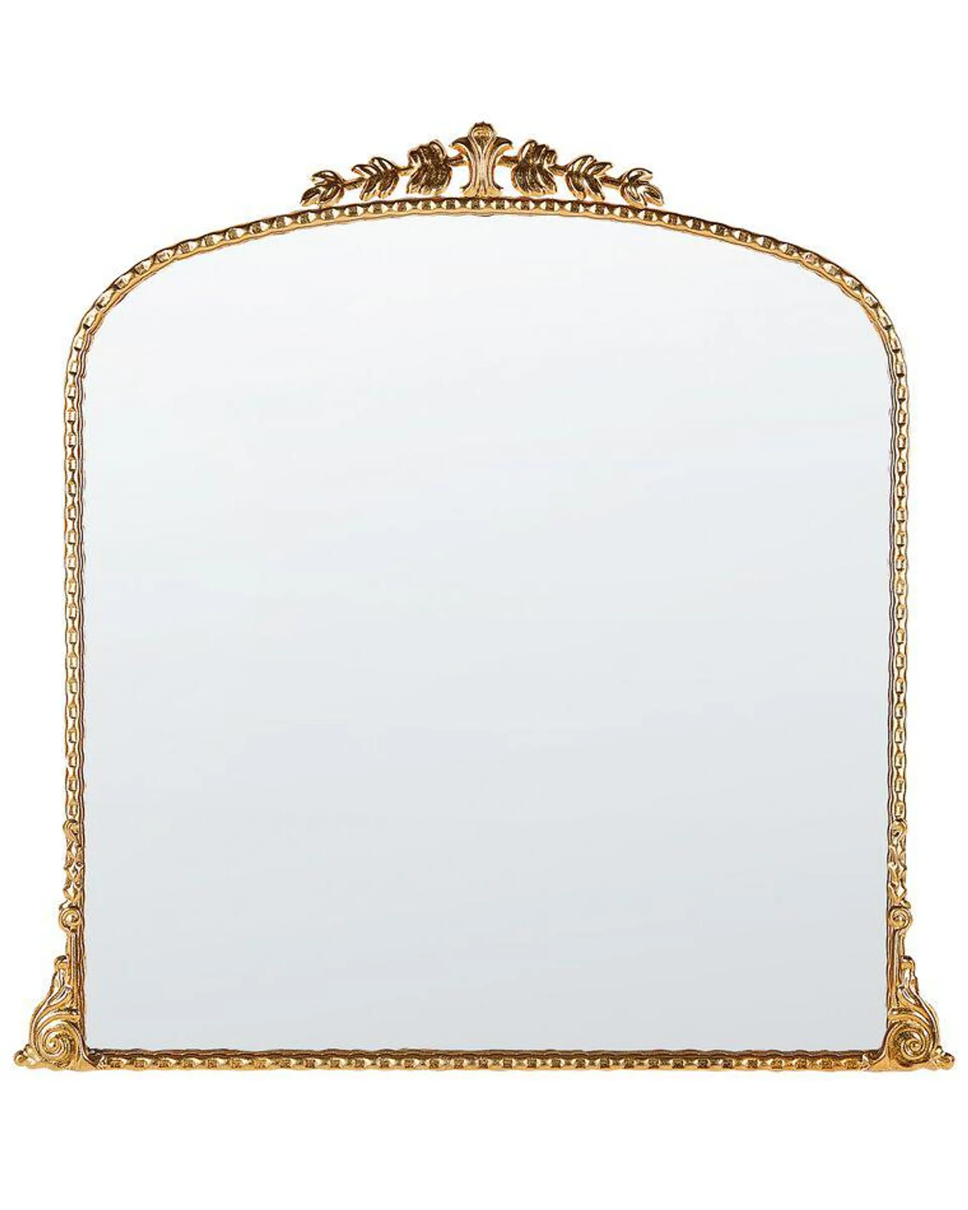 Espejo de pared de metal dorado 71 x 71 cm LIVRY