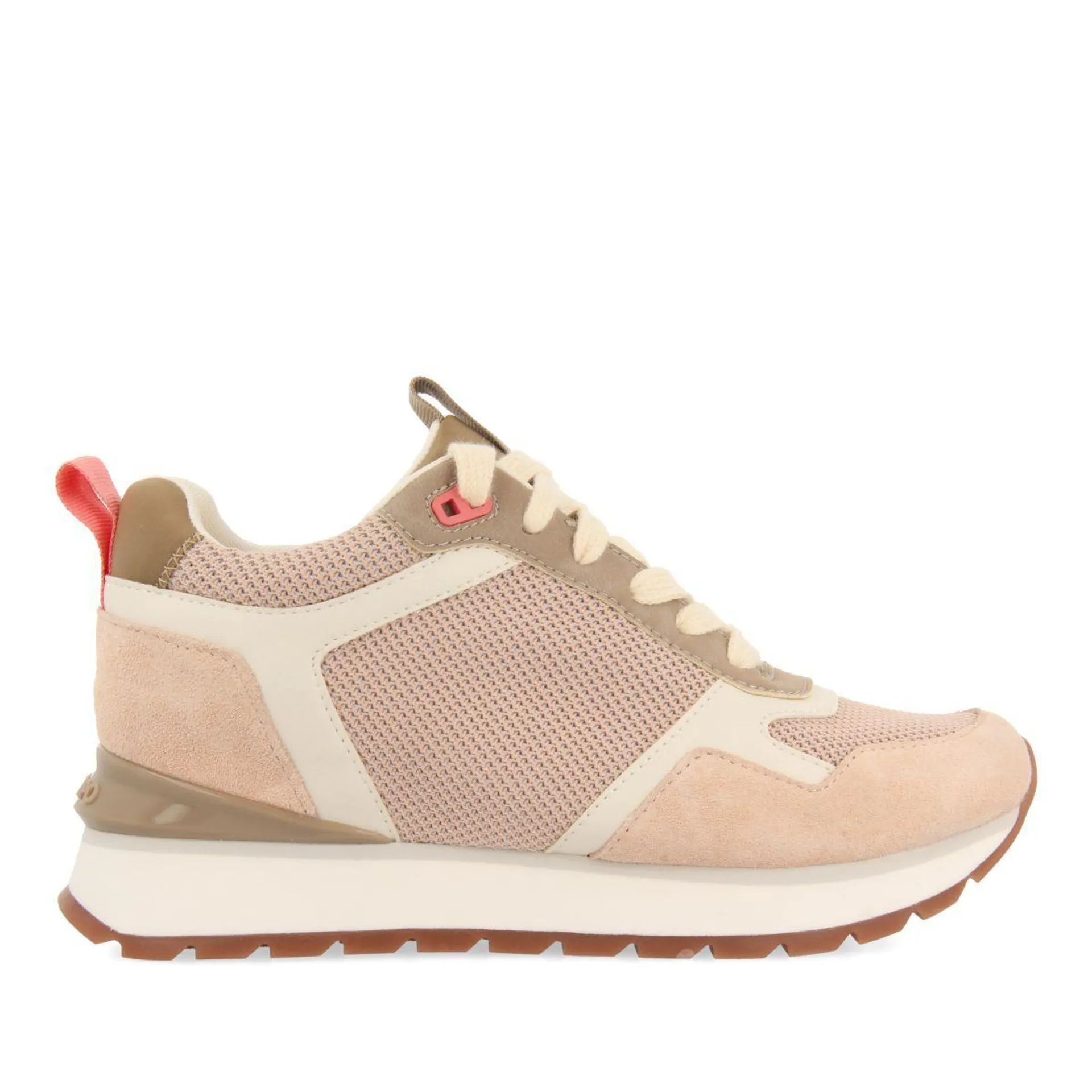 NUDE SNEAKERS WITH INTERNAL WEDGE AND MULTICOLOR DETAILS FOR WOMEN RANDAZZO