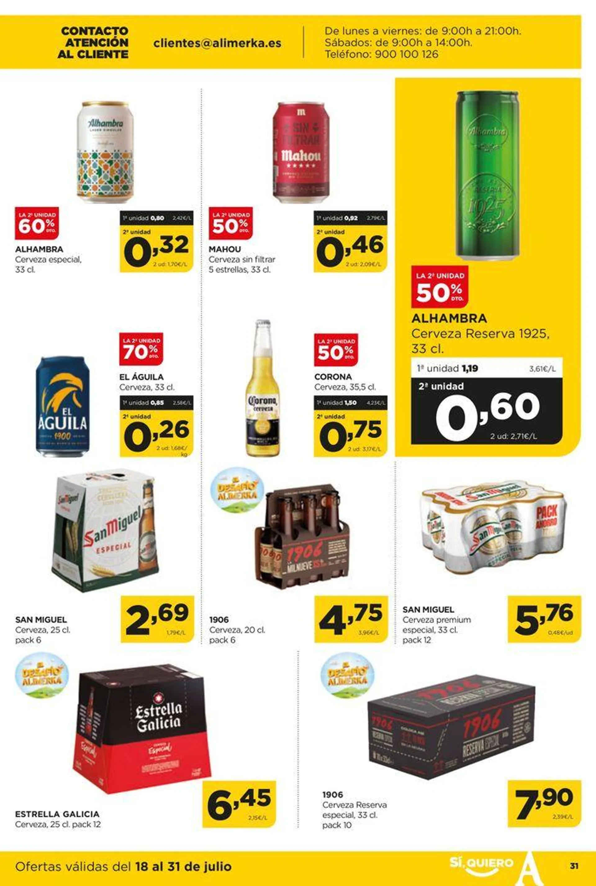 Ofertas válidas en Asturias del 18 al 31 de julio - 31