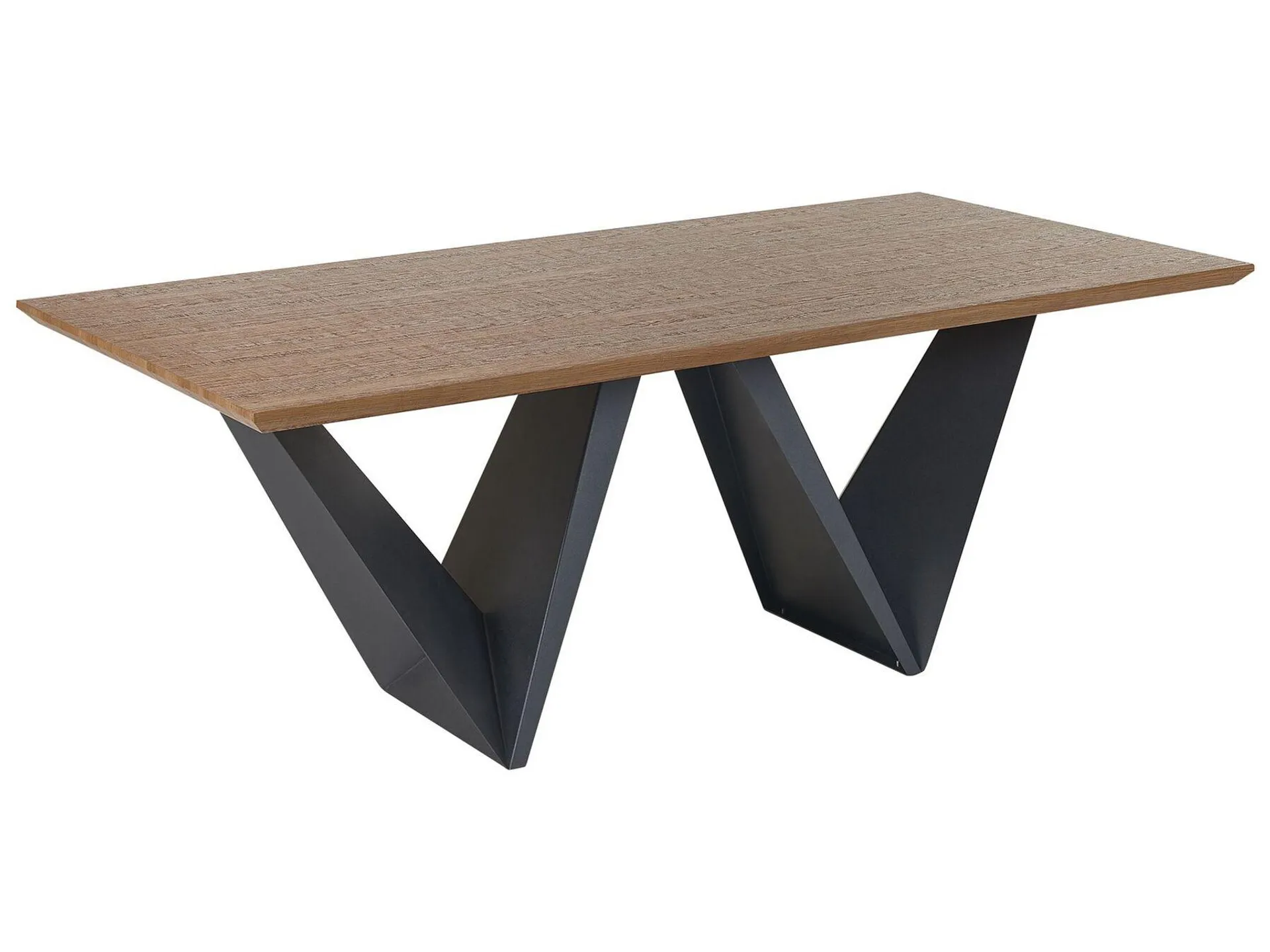 Mesa de comedor SINTRA Marrón oscuro 200 cm 100 cm