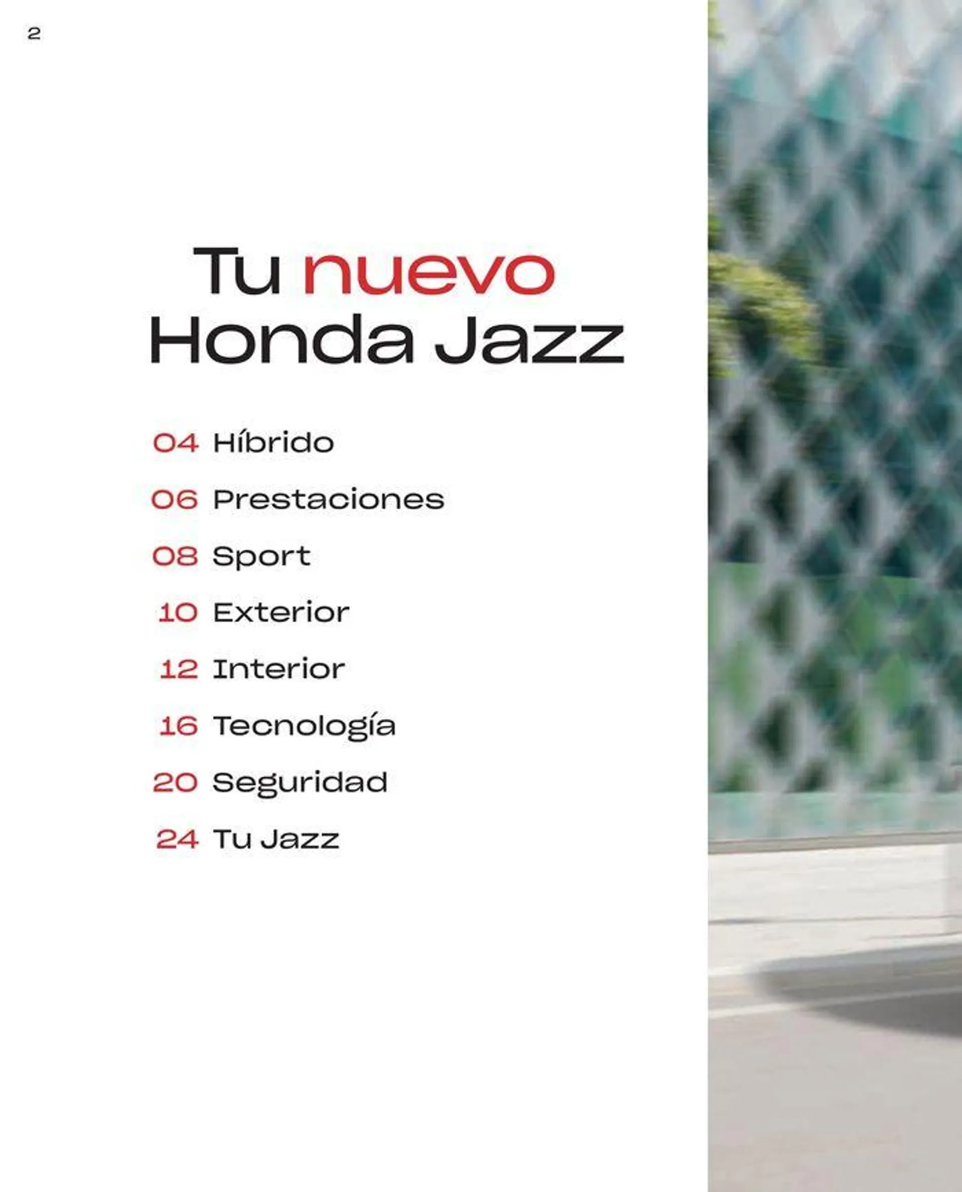 Catálogo de Honda Jazz-Hybrid 30 de agosto al 31 de diciembre 2024 - Página 2