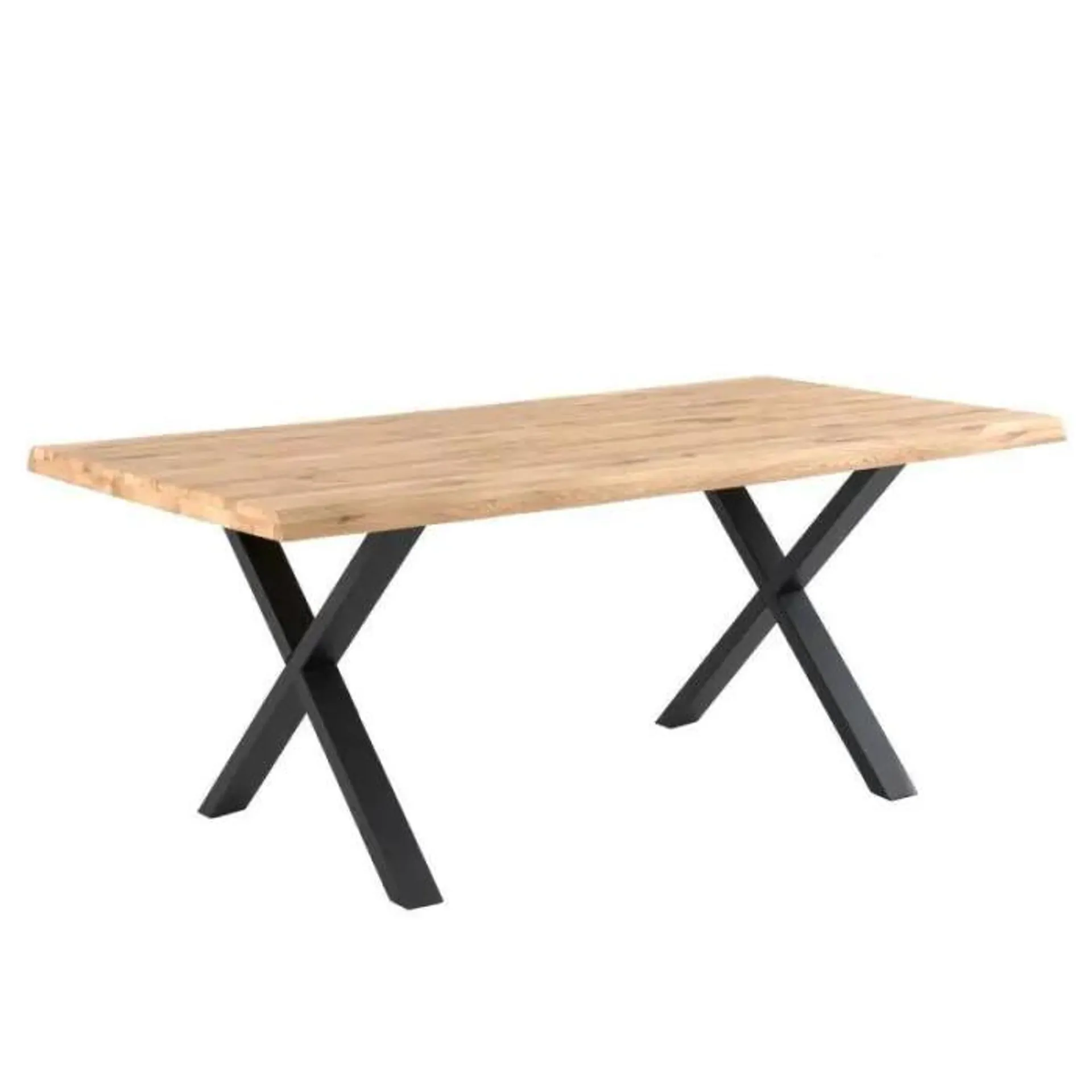 Mesa de Comedor de Madera con Detalles Negros CORINE