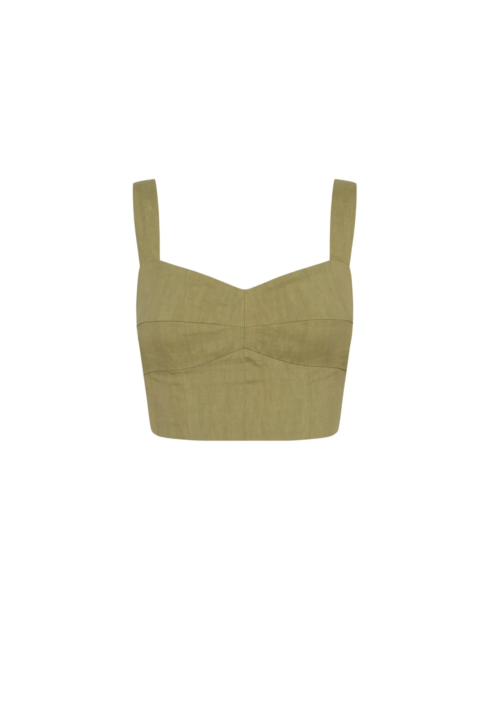 She, top bustier pistacho