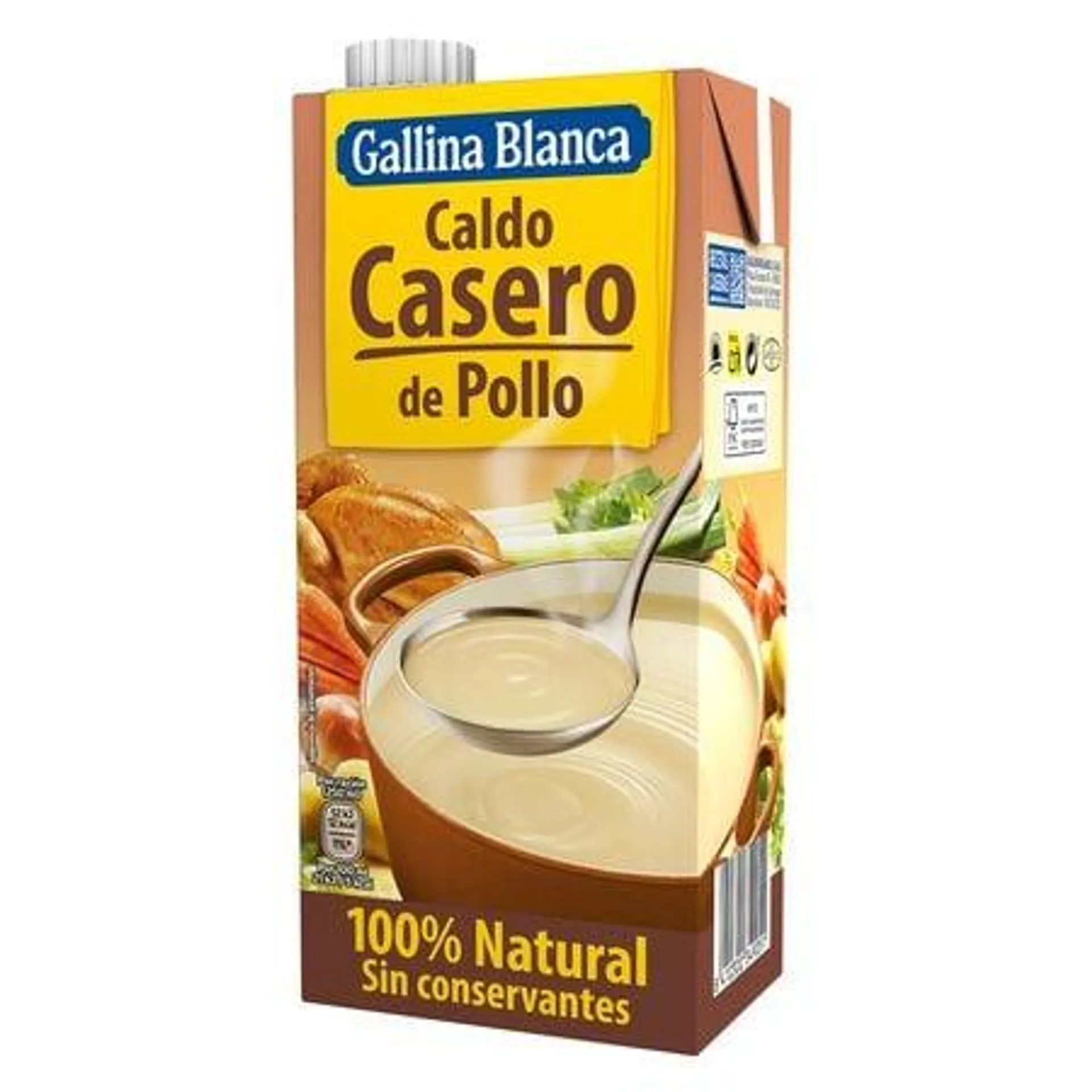 Caldo casero Gallina Blanca 1l pollo 100% natural