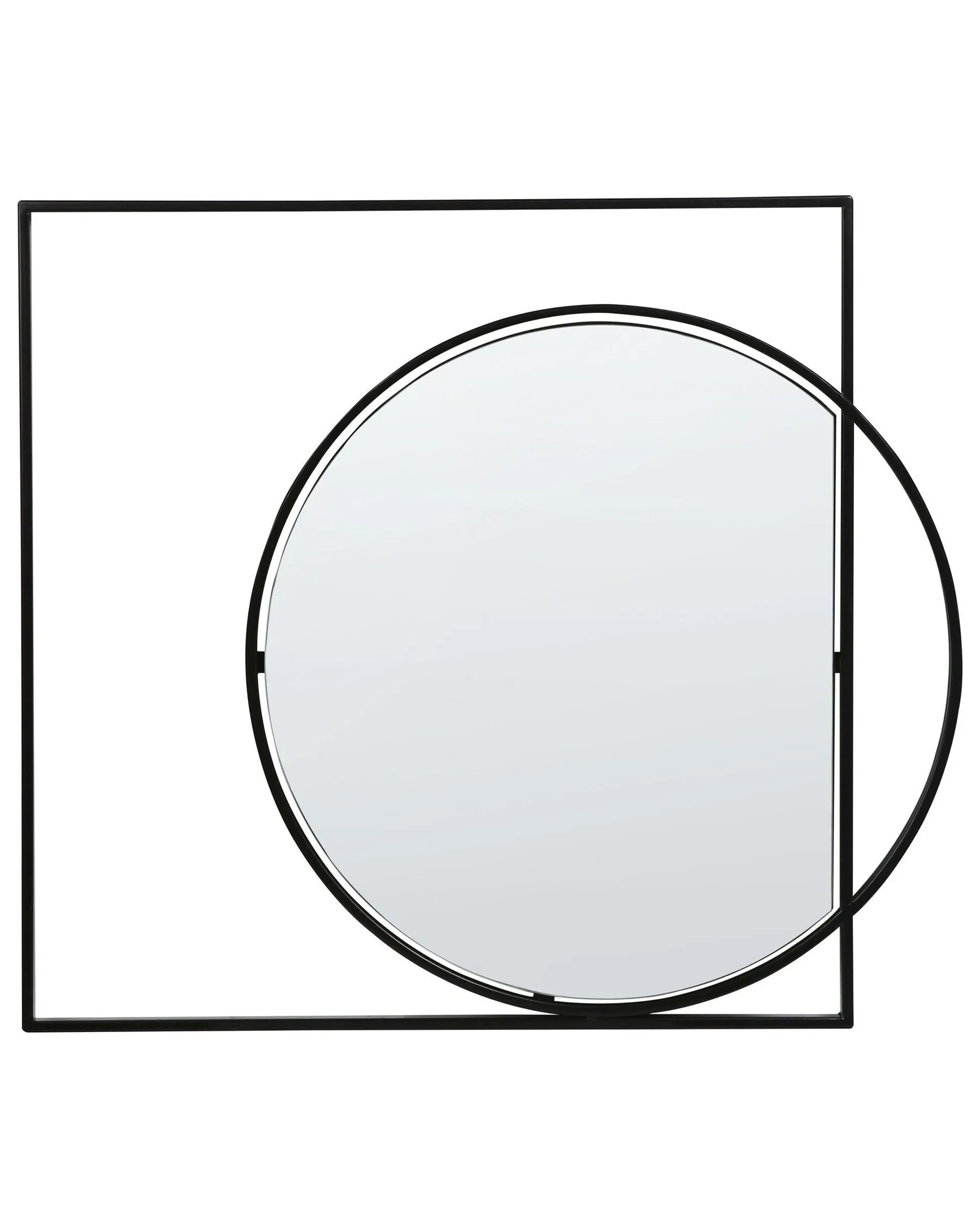 AUXY Espejo 70 cm 79 cm Negro Metal