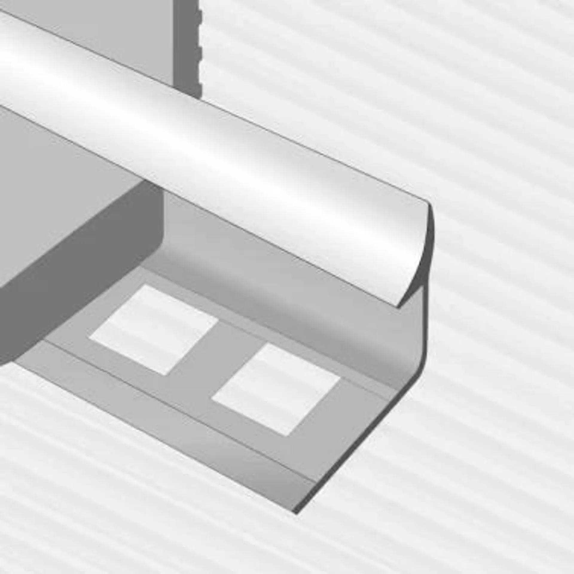 Perfil interno pvc 9 mm mármol