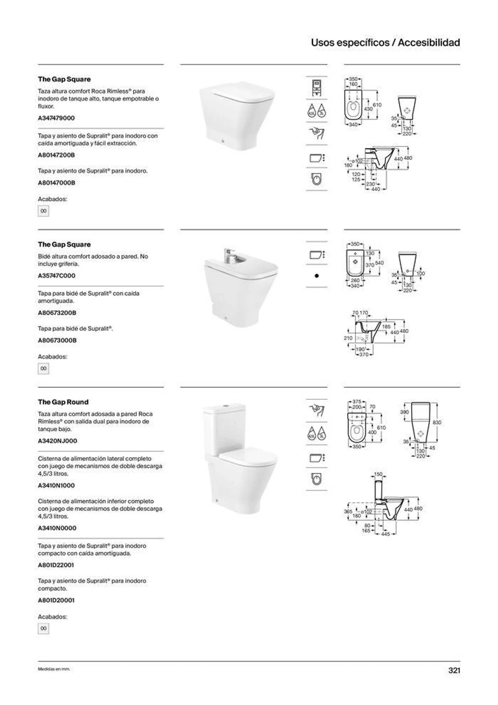 Catálogo de Colecciones de Baño, Muebles y Accesorios 19 de septiembre al 31 de diciembre 2024 - Página 323