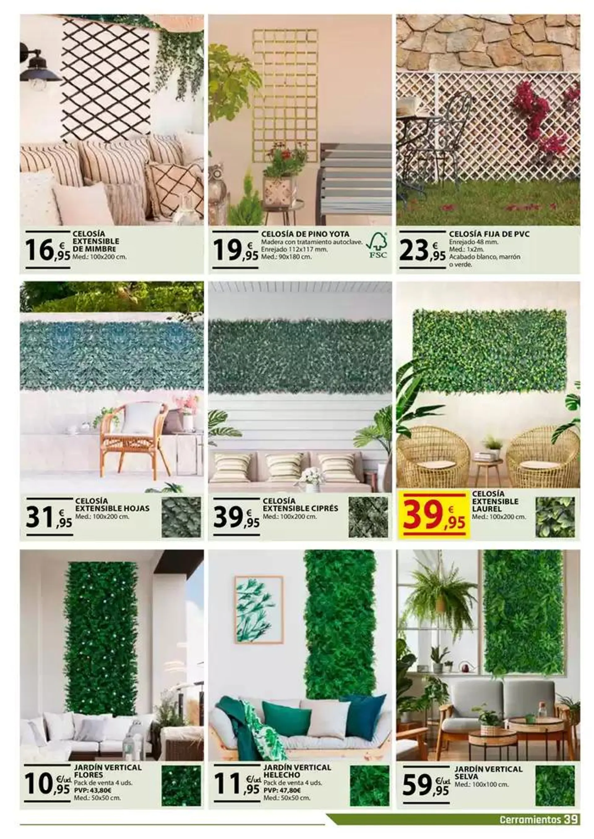 Catálogo de Folleto Jardín y Terraza 2025 28 de abril al 15 de julio 2025 - Página 39
