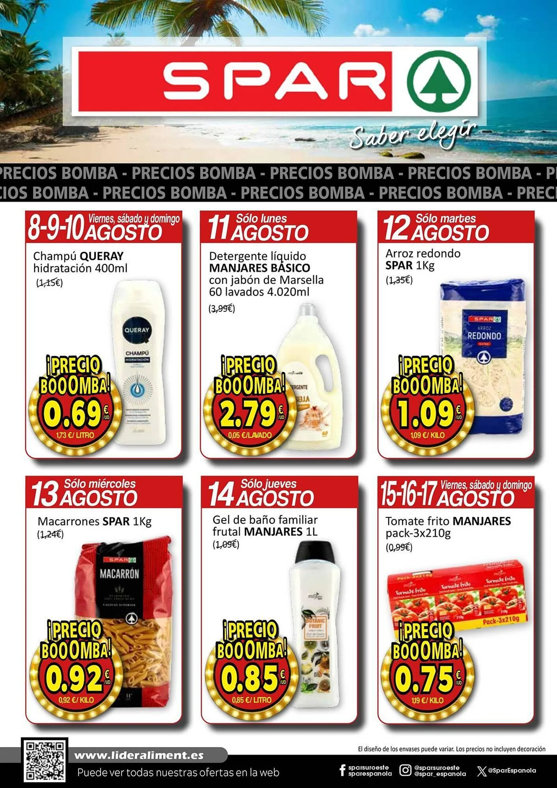Catálogo de Folleto SPAR 8 de agosto al 17 de agosto 2025 - Página 1
