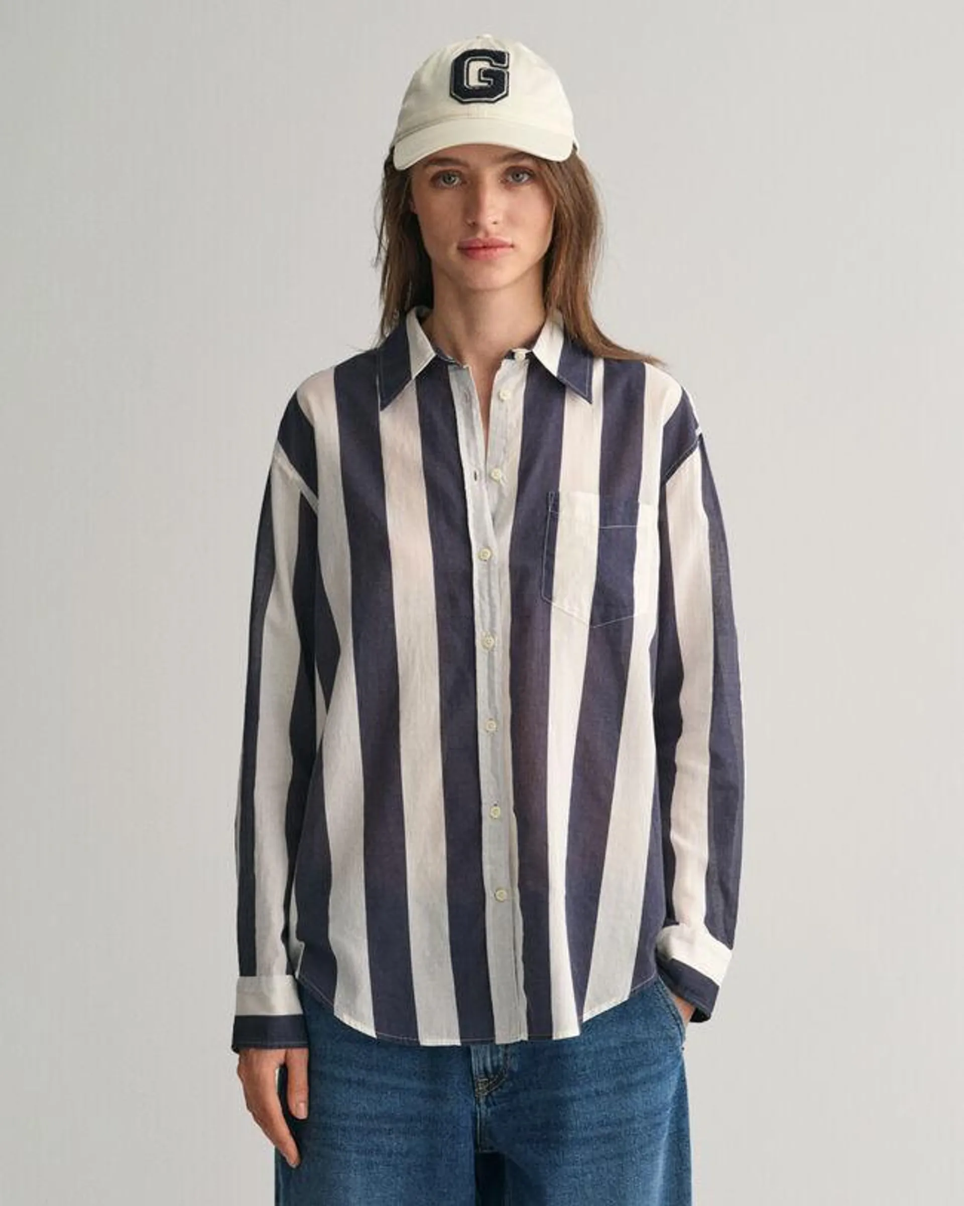 Camisa Relaxed Fit Parasol a rayas