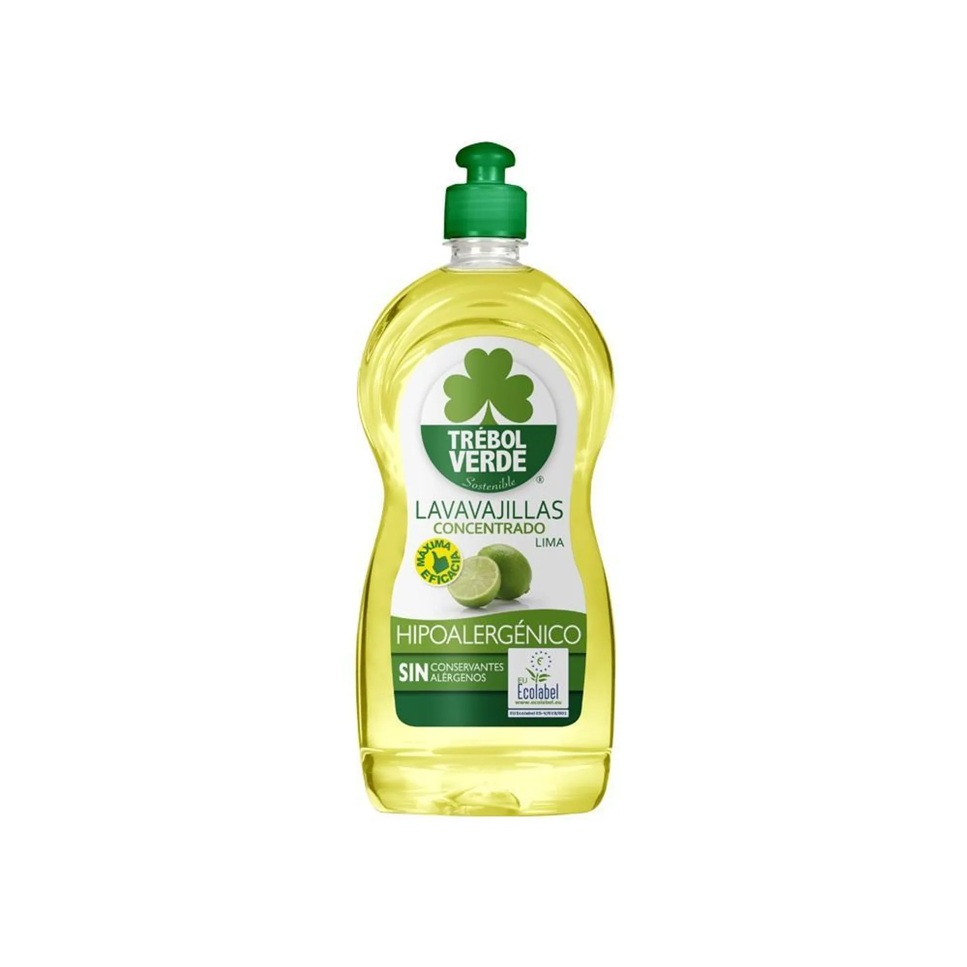 Lavavajillas lima ECO Trébol Verde 750 ml