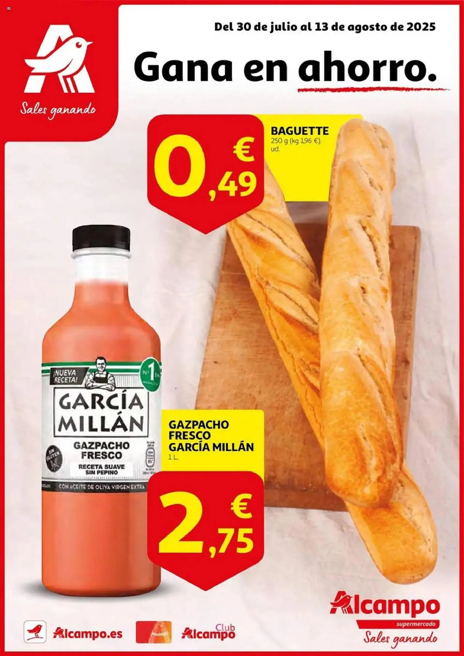 Catálogo de Folleto Alcampo 30 de julio al 13 de agosto 2025 - Página 1