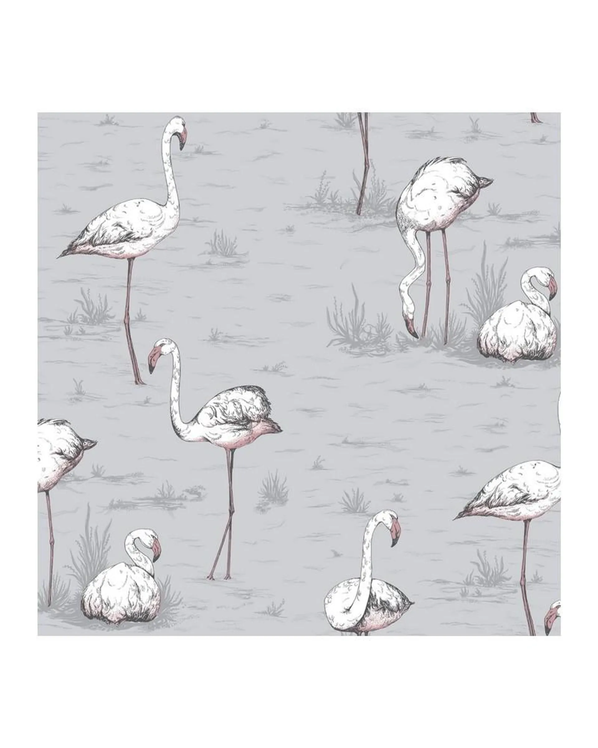 PAPEL PINTADO 112-11040 FLAMINGOS