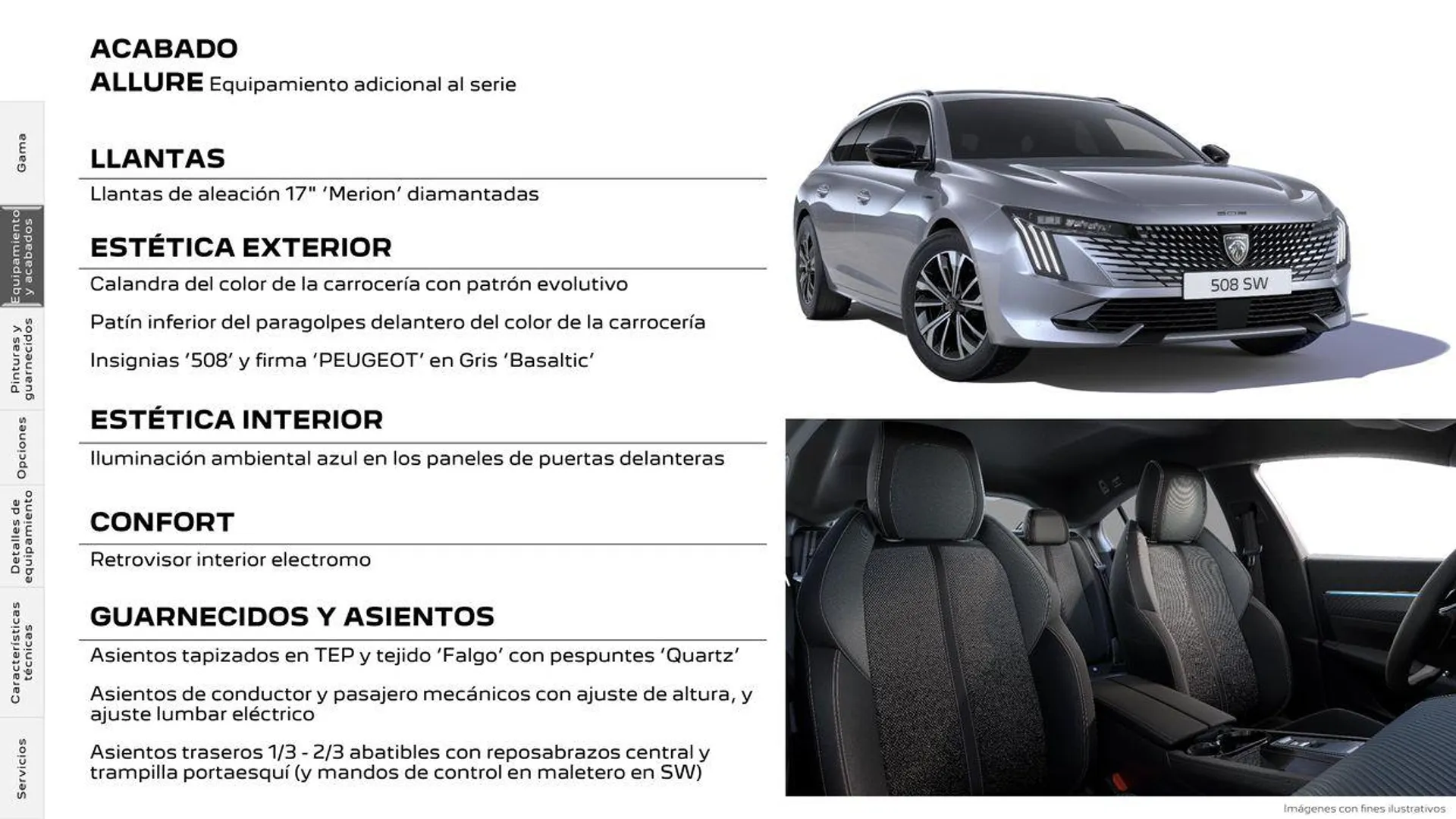 Catálogo de Nuevo Peugeot 508 Plug-in Hybrid • Térmico 5 de agosto al 5 de agosto 2025 - Página 8