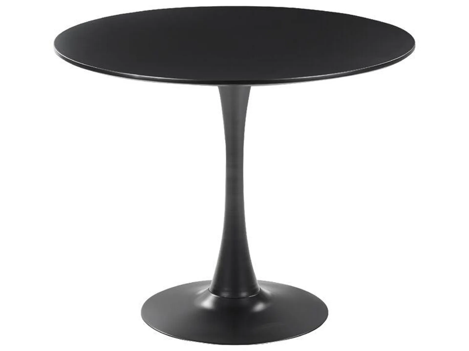 Mesa de comedor negra ⌀ 90 cm BOCA