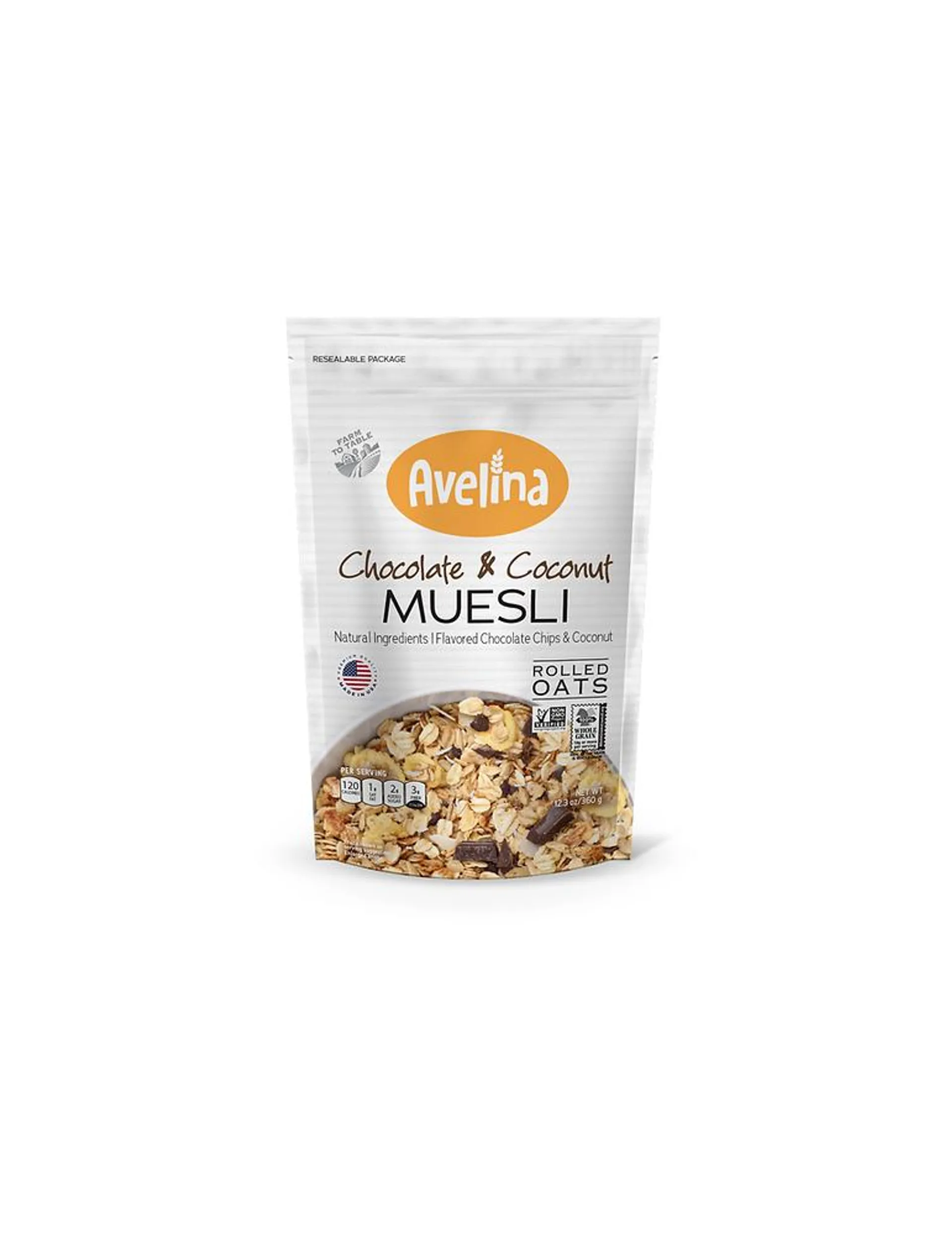 Muesli-Cereal Chocolate & Coconut 360 gr. Avelina