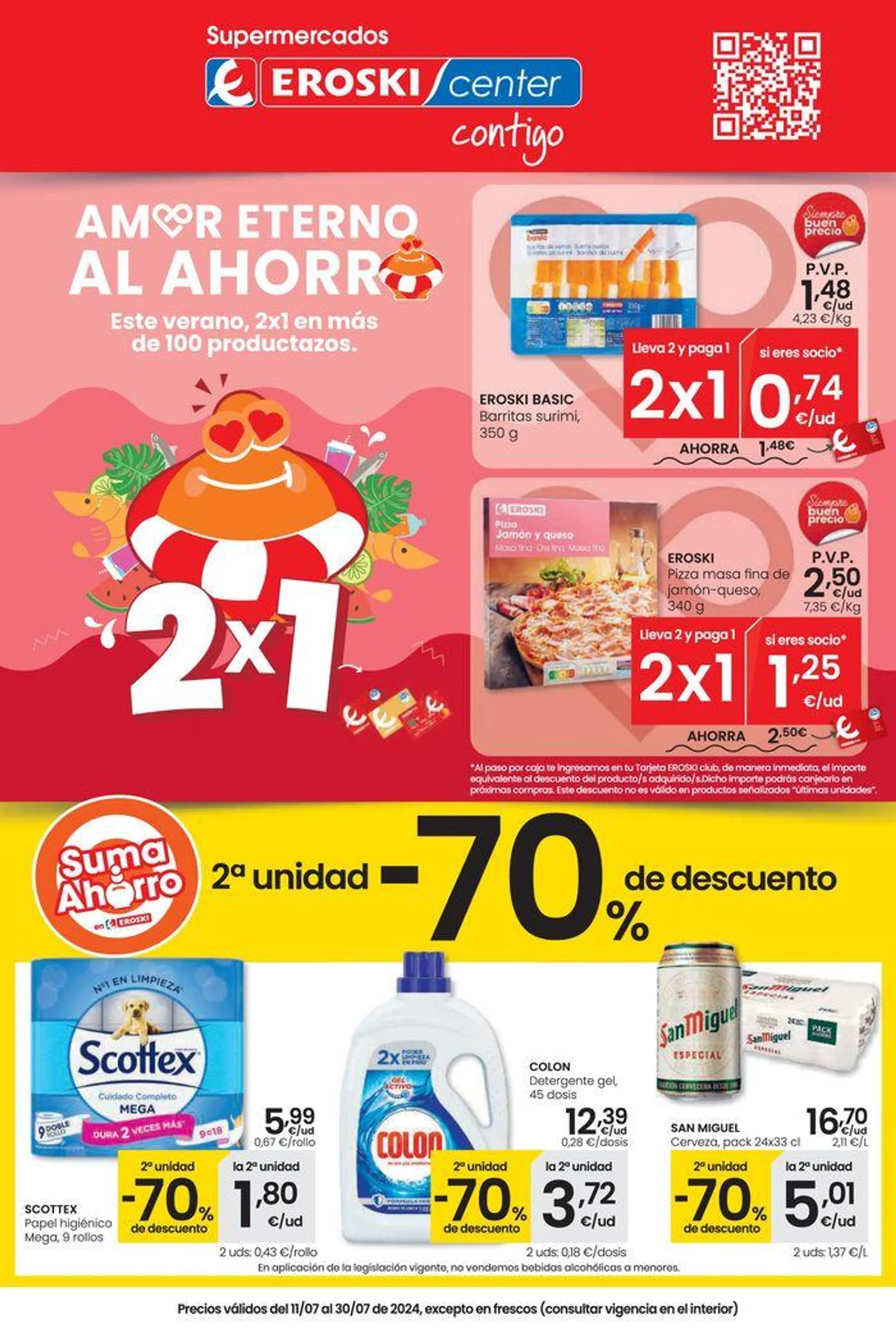 Amor eterno al ahorro SUPERMERCADOS EROSKI CENTER. - 1