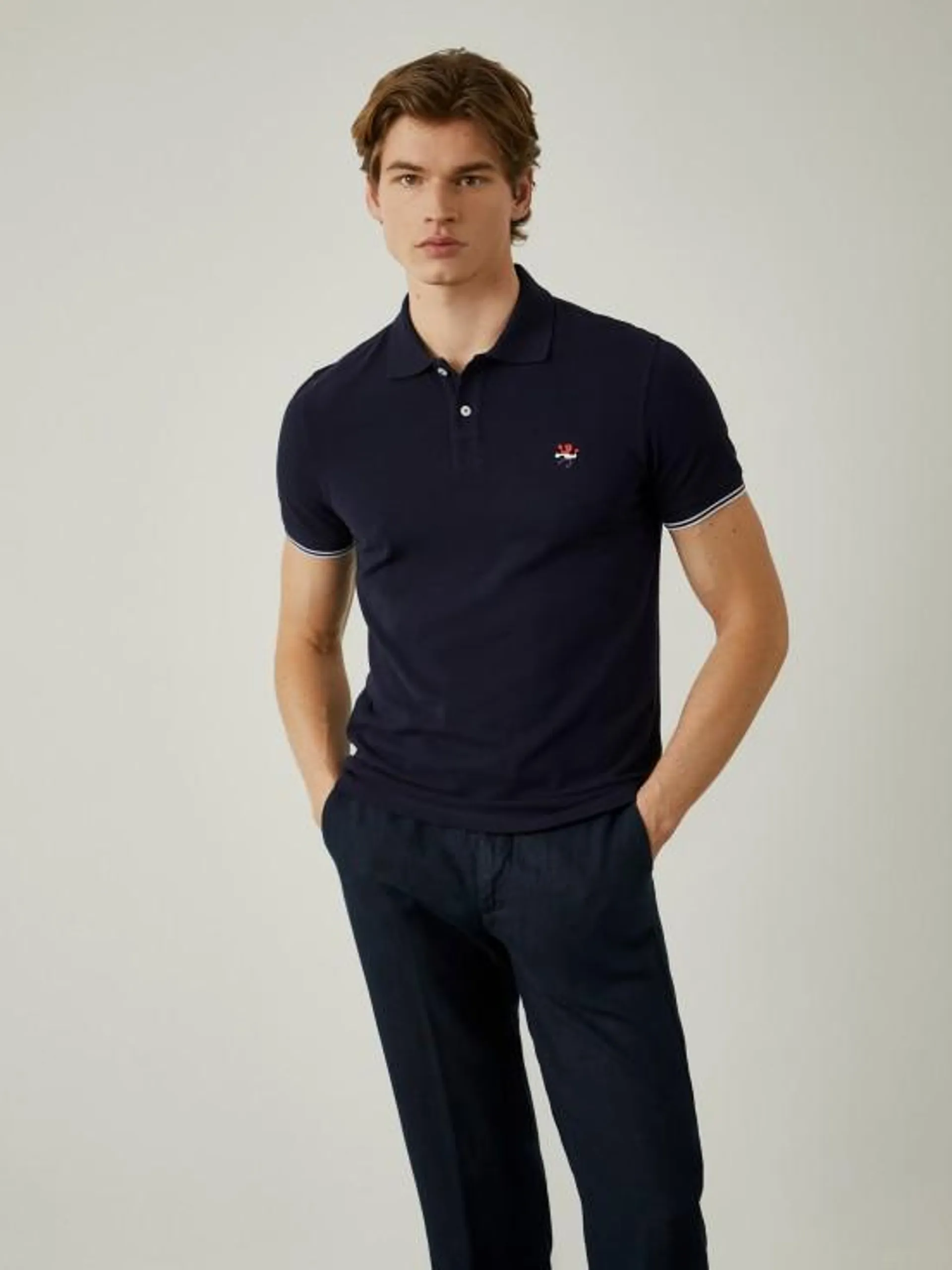 Polo slim fit 100% algodón