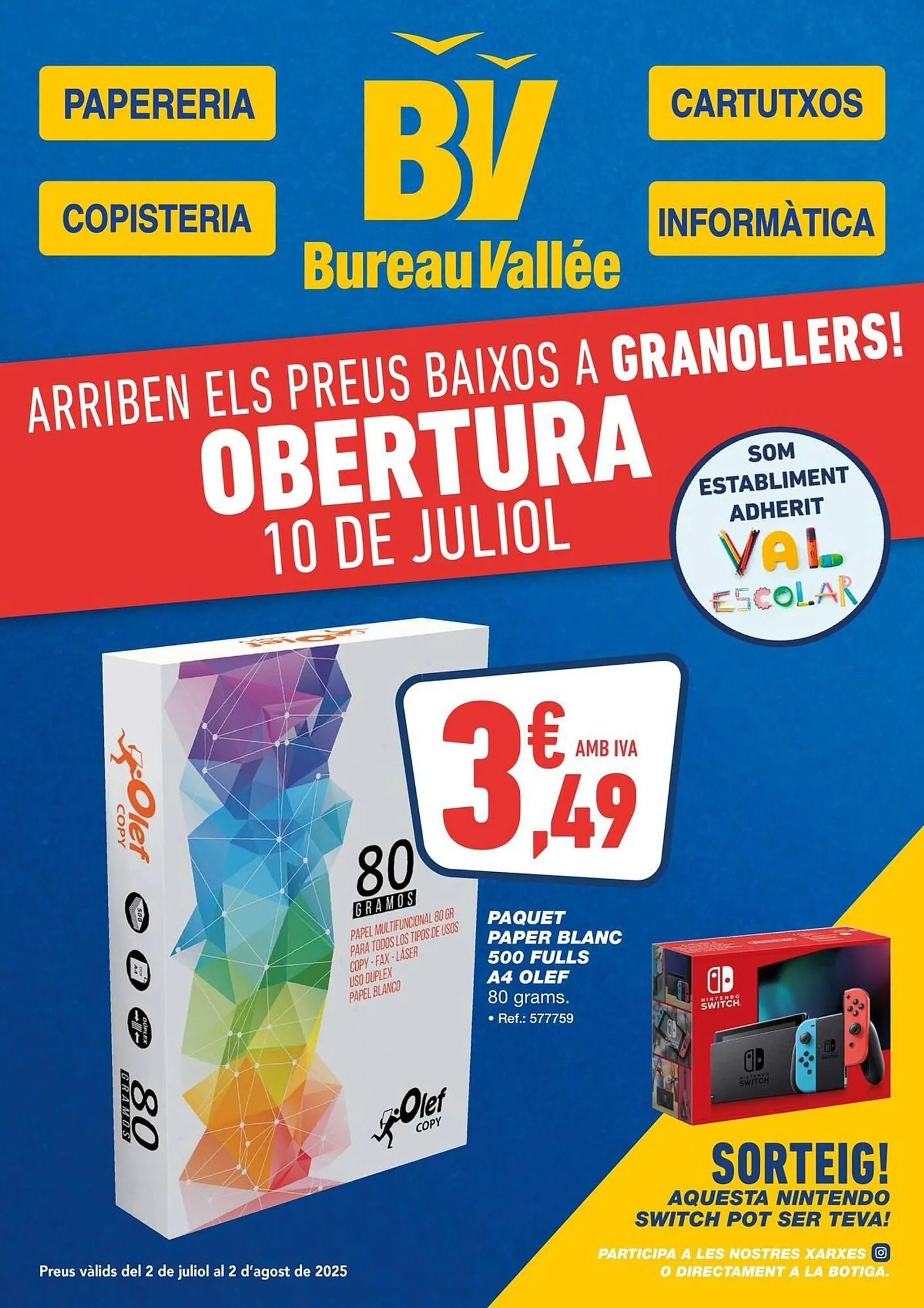 Catálogo de Folleto Bureau Vallée 10 de julio al 2 de agosto 2025 - Página 1