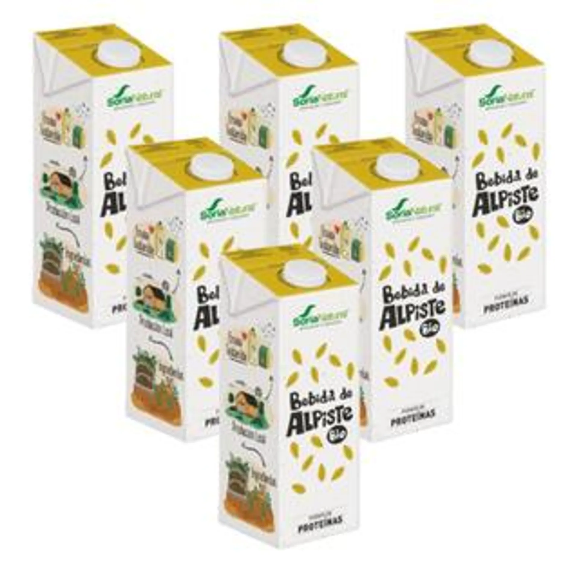 Pack 6L bebida vegetal de alpiste 100% vegetal Soria Natural 1L