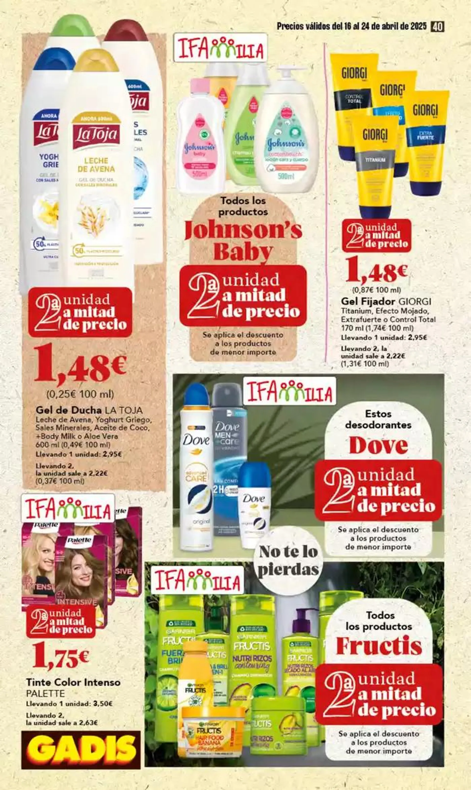 Catálogo de Precios válidos del 16 al 24 de abril 16 de abril al 24 de abril 2025 - Página 40