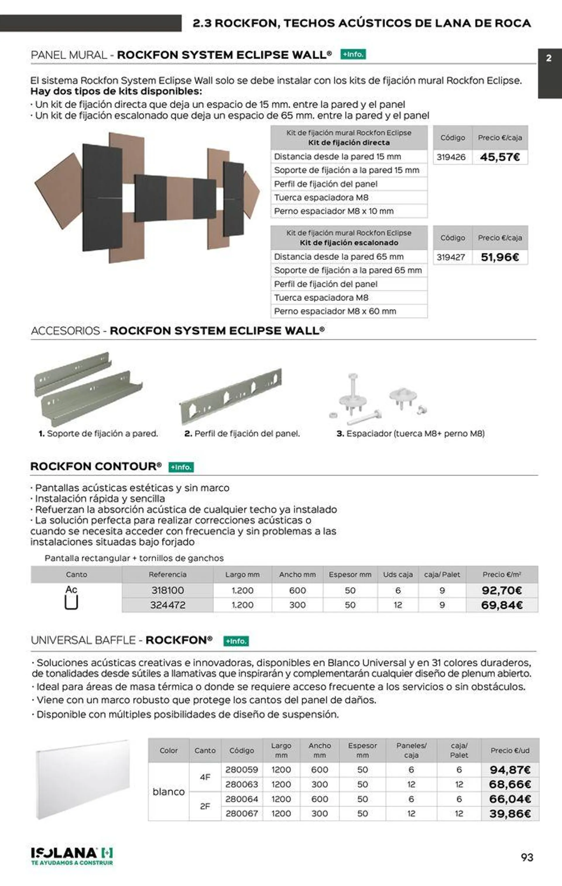 Catálogo de TECHOS ACÚSTICOS – TARIFA ISOLANA 2024 11 de junio al 30 de junio 2024 - Página 18