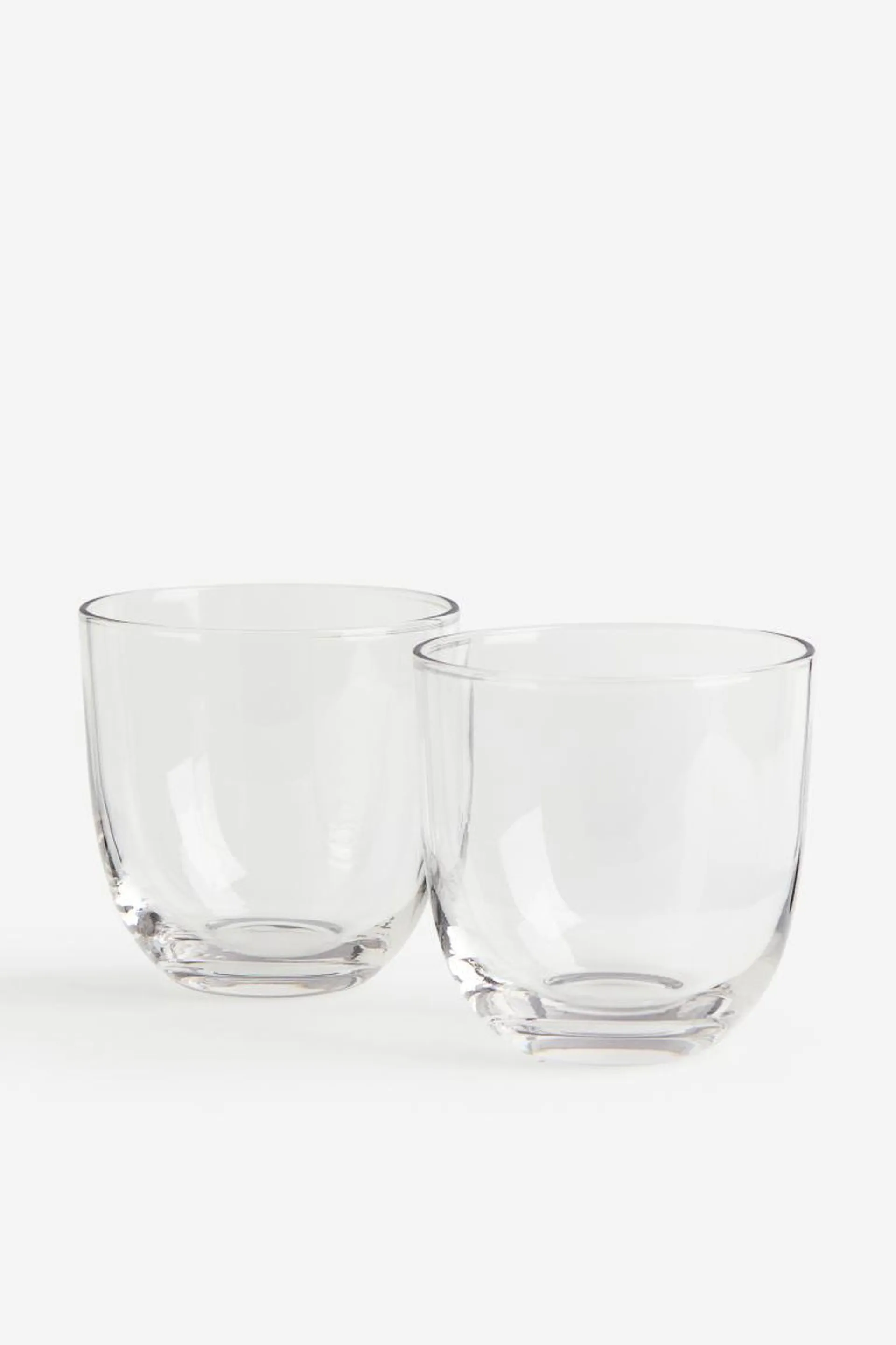 Pack de 2 vasos de vidrio