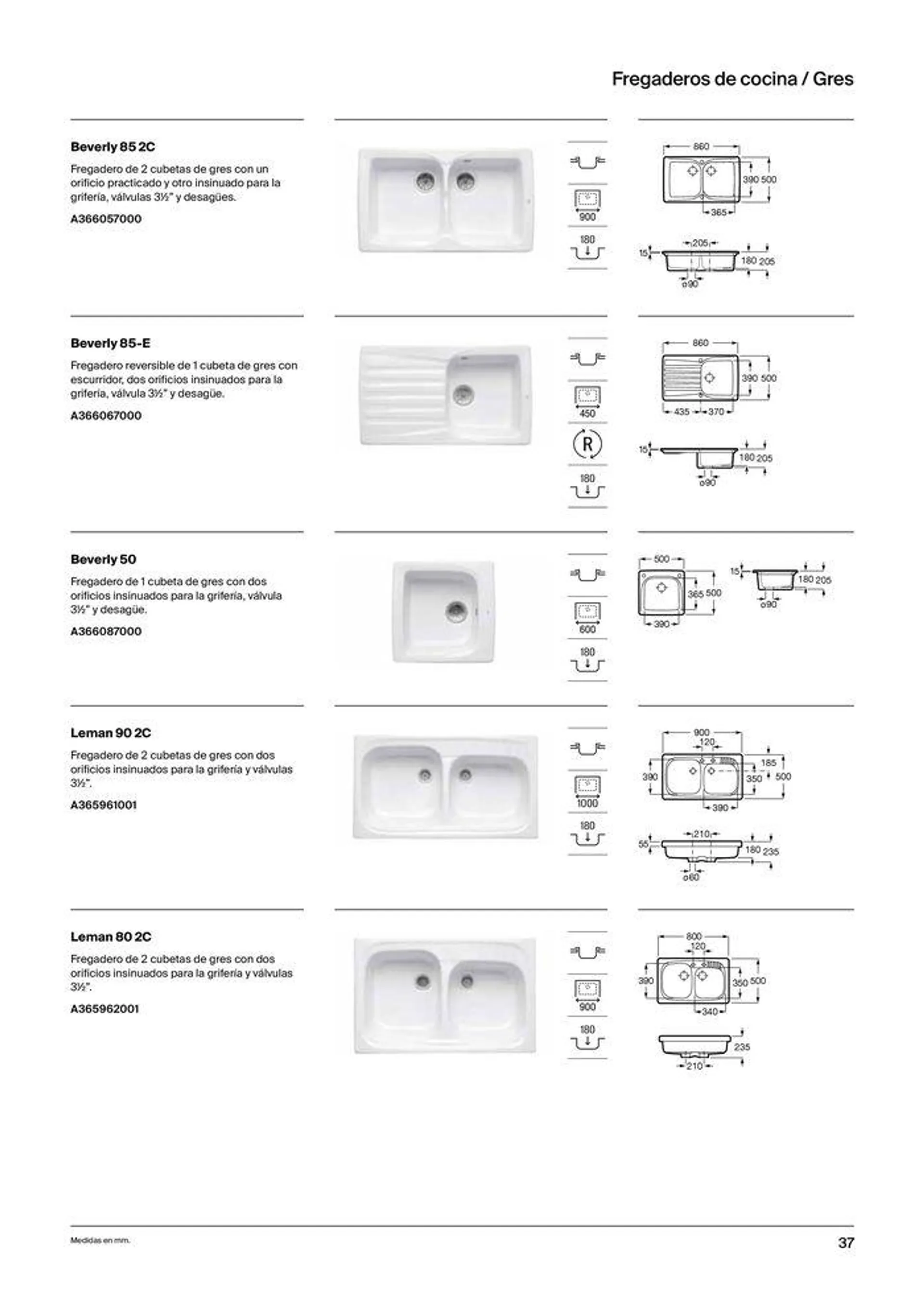 Catálogo de Fregaderos y grifería para cocina 19 de septiembre al 31 de diciembre 2024 - Página 39