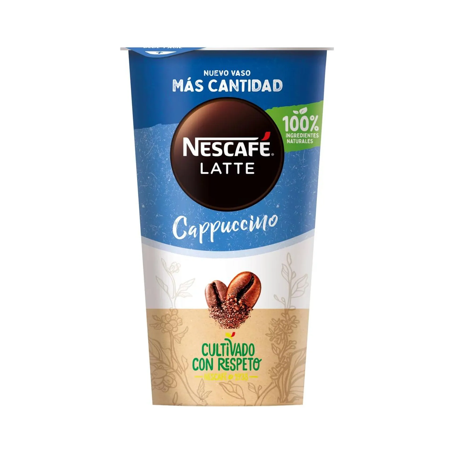 NESCAFÉ Bebida de café cappuccino con leche y cacao NESCAFÉ Latte 205 ml.