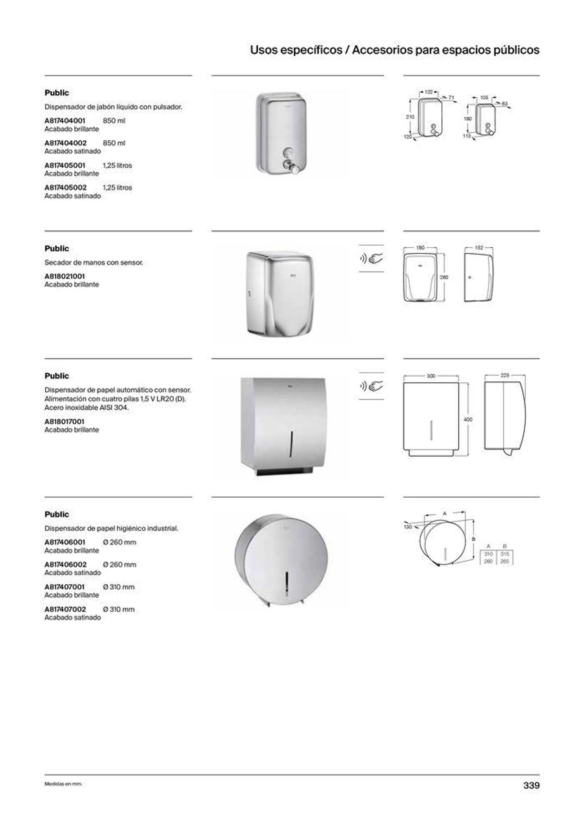 Catálogo de Colecciones de Baño, Muebles y Accesorios 19 de septiembre al 31 de diciembre 2024 - Página 341