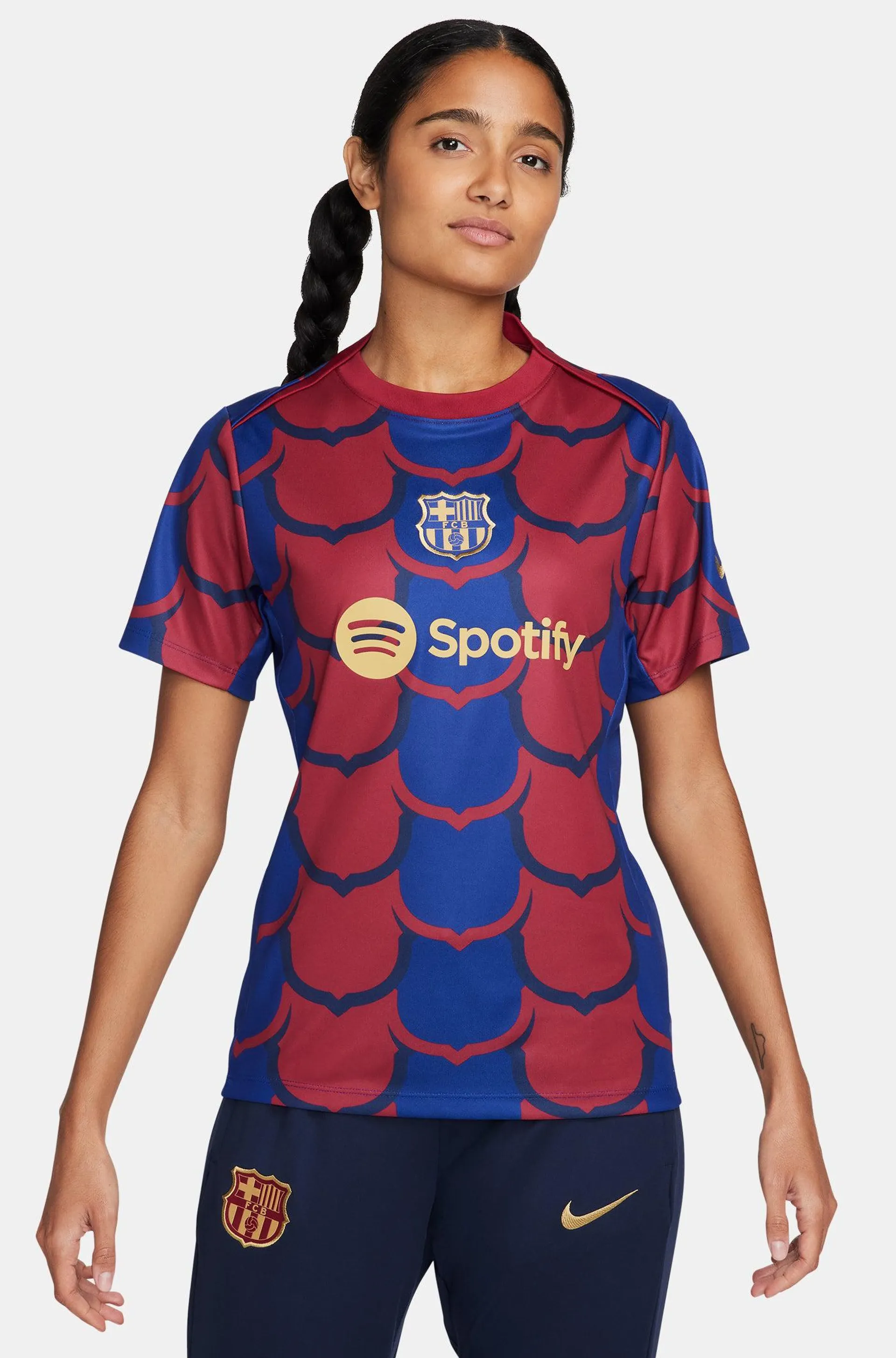 Camiseta Pre-Partido blaugrana FC Barcelona - Mujer