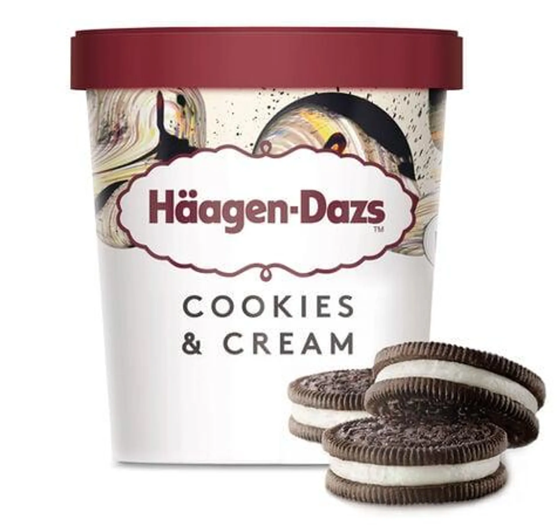 Helado en tarrina Häagen-Dazs 460ml cookies&cream