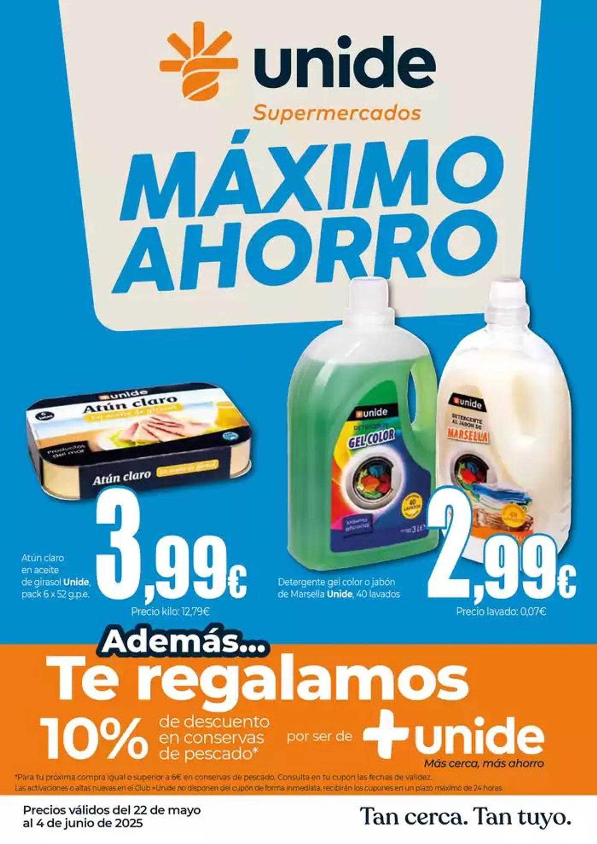 Catálogo de Máximo Ahorro en UNIDE Super 22 de mayo al 4 de junio 2025 - Página 1
