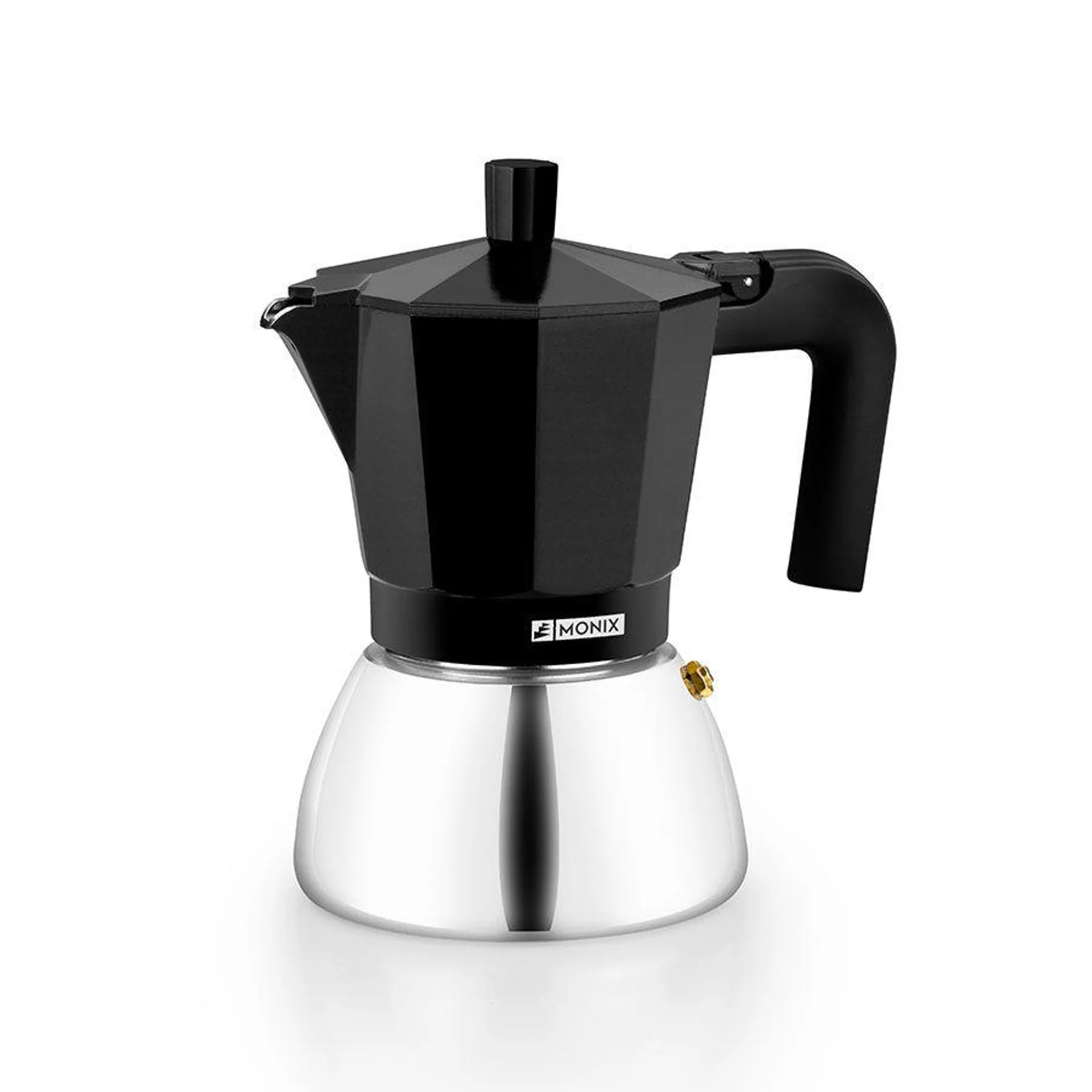 Cafetera Induction Inox Black 9 Tazas Monix