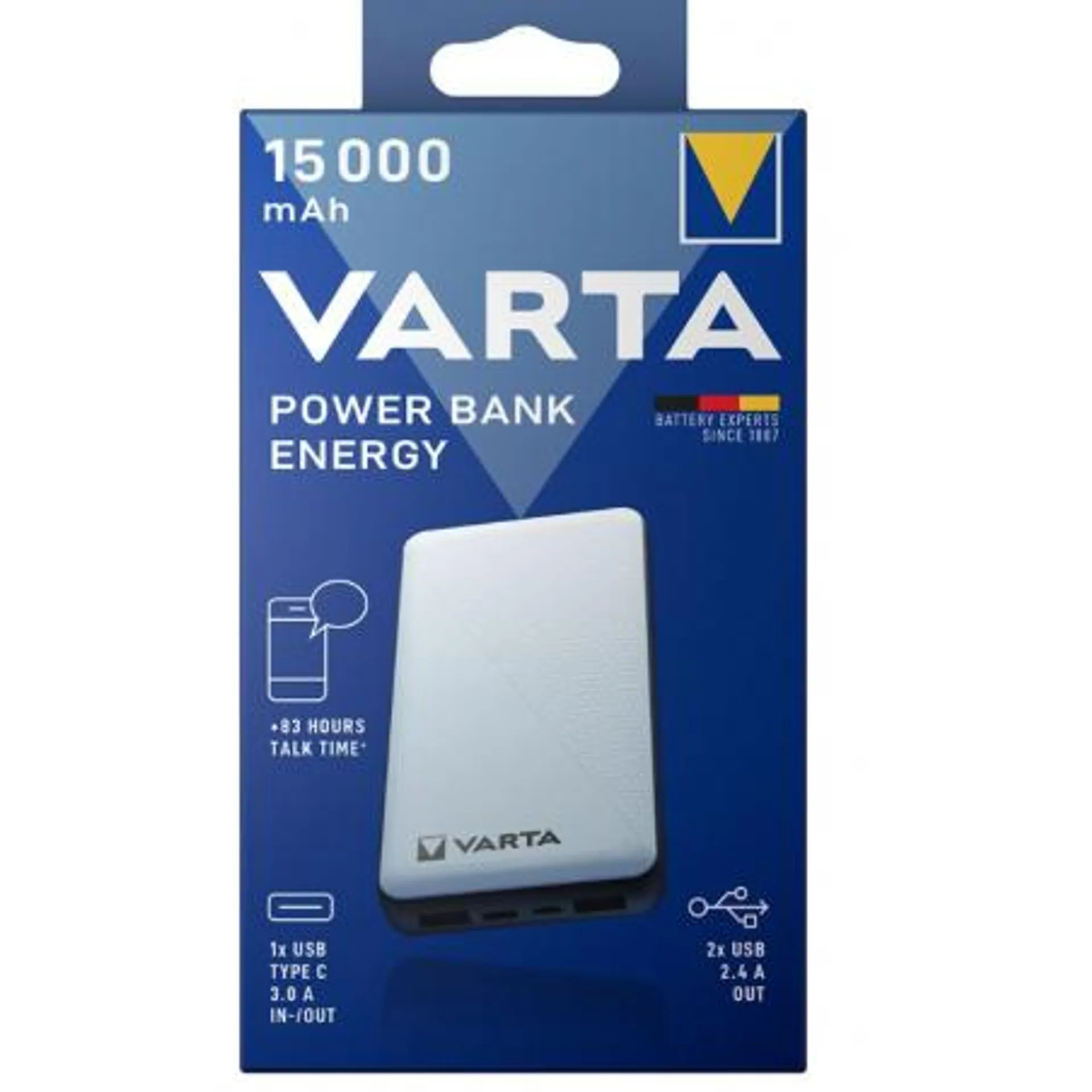 POWERBANK VARTA ENERGY 15000MAH