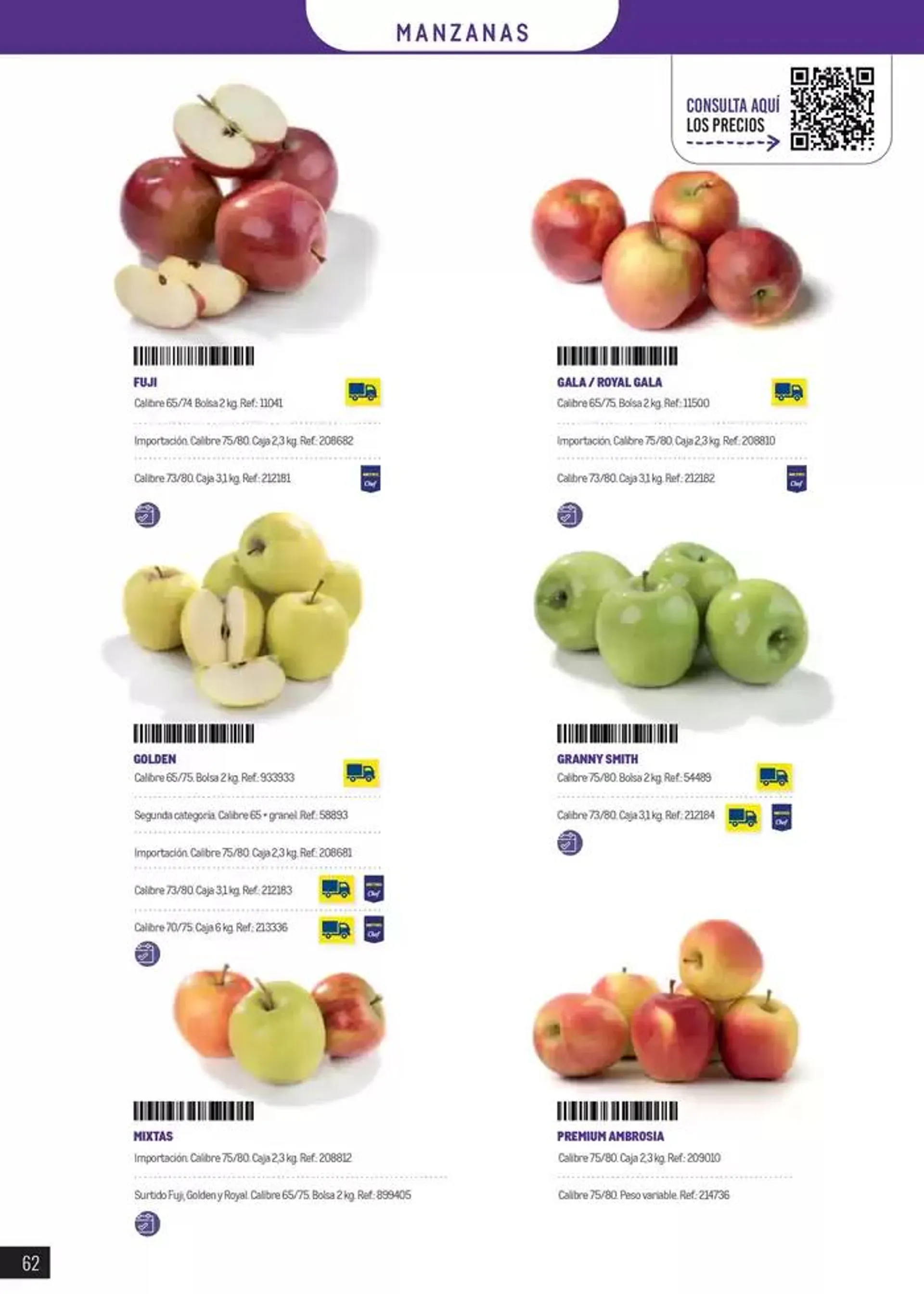 Catálogo de Frutas y verduras 8 de enero al 30 de junio 2025 - Página 62