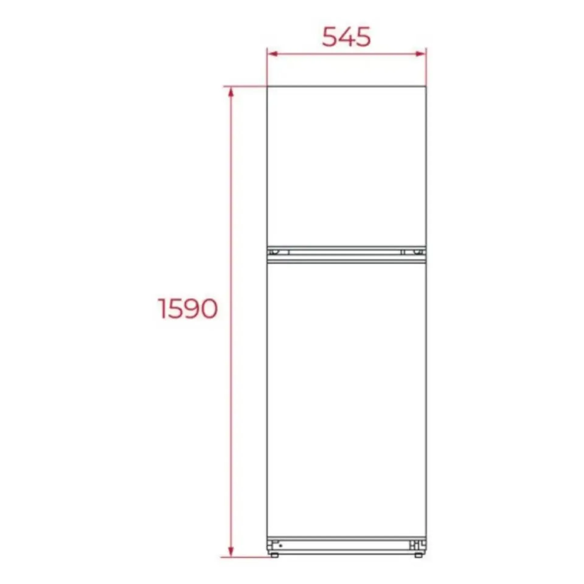 FRIGORÍFICO 2 PUERTAS BLANCO RTF-3210 TEKA E;160X55