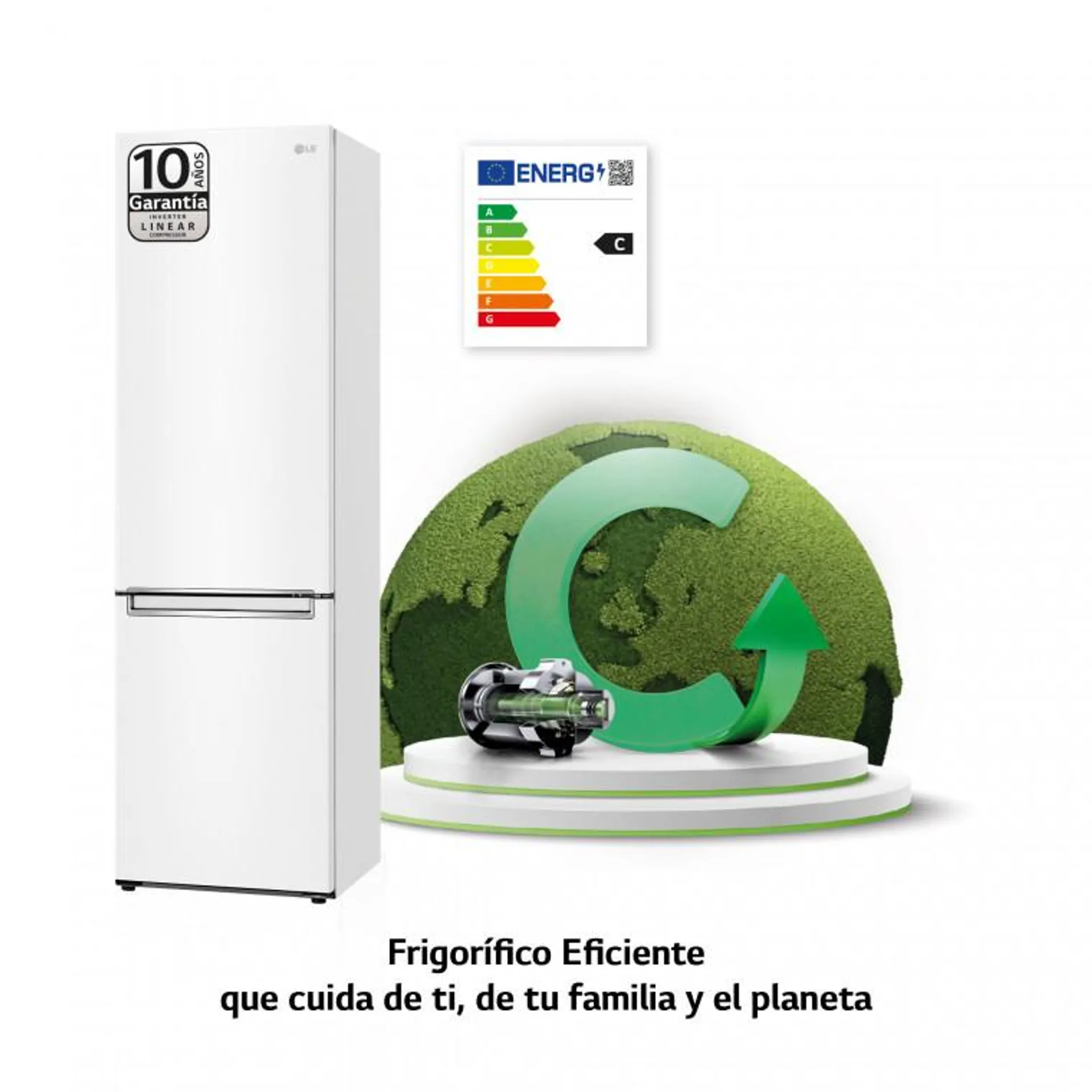 Outlet Frigorífico Combi Door Cooling+, 2m, Clasificación C, capacidad de 419l, Inox antihuellas , (refurbished)