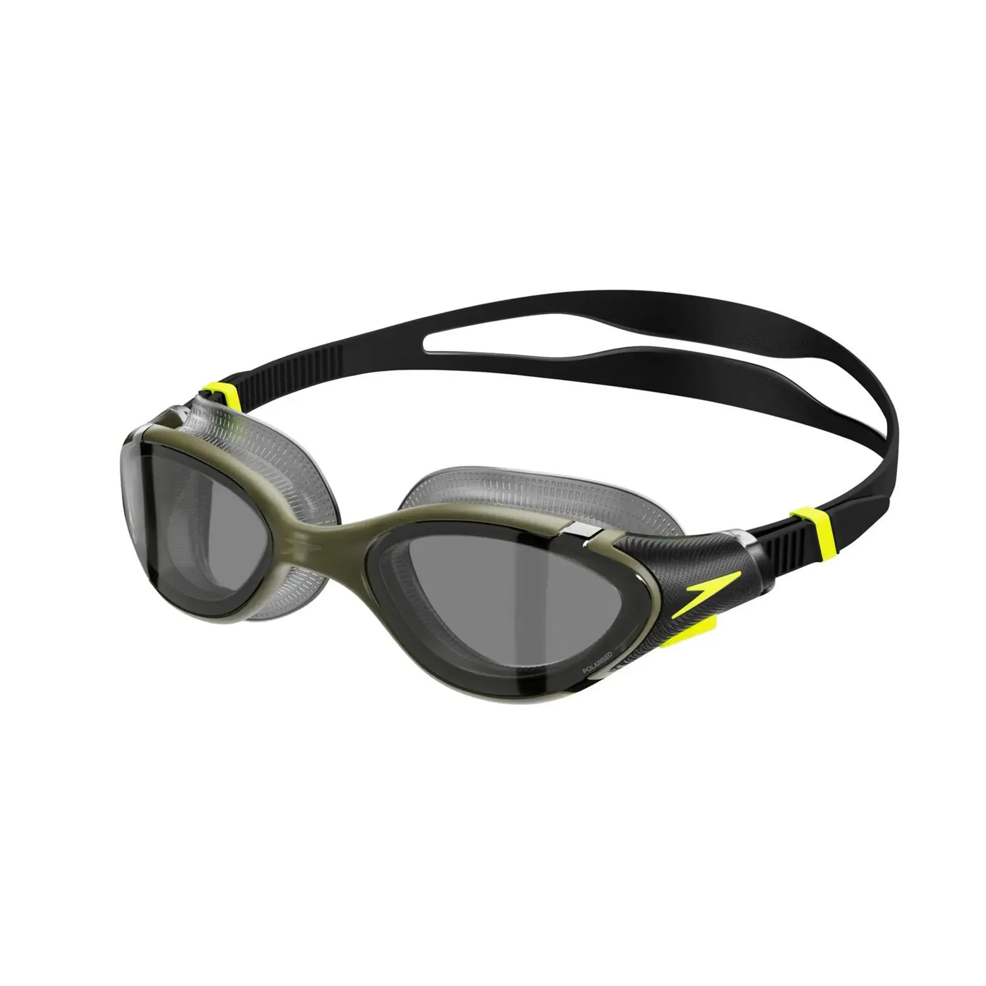 Gafas de natación polarizadas Biofuse 2.0 para adultos, verde oscuro/amarillo