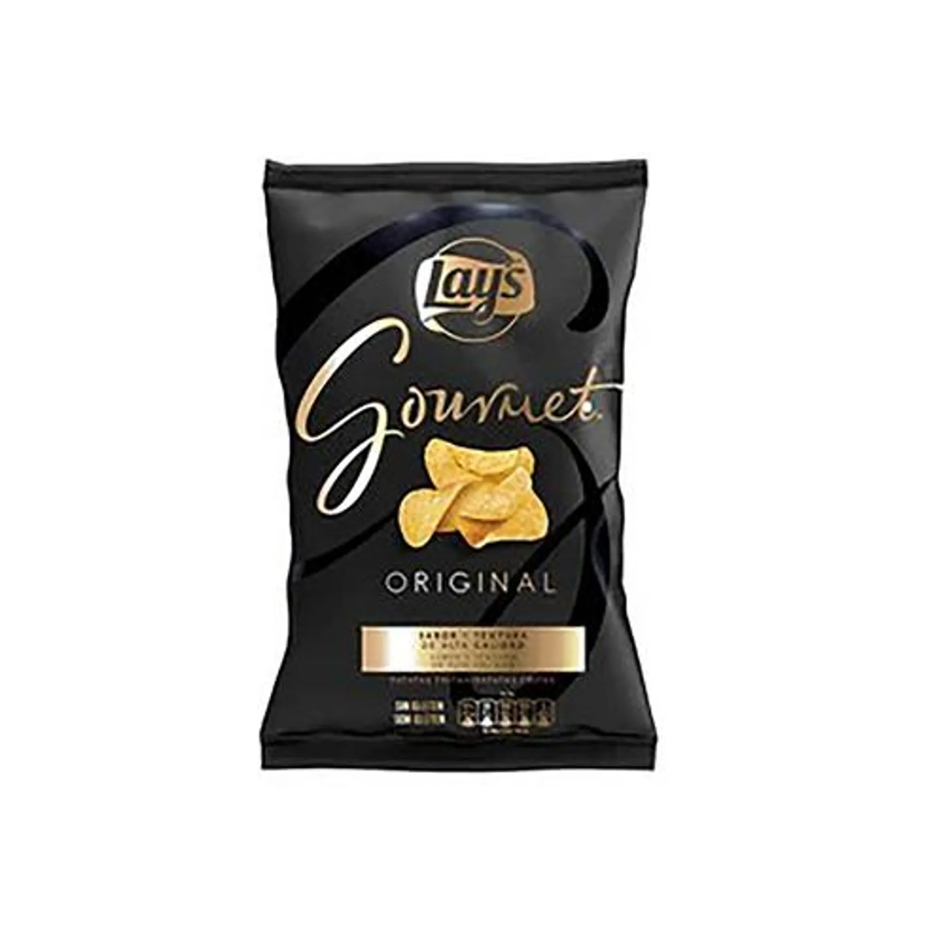 LAY'S Patatas fritas lisas crujientes LAY'S Gourmet bolsa de 180 g.