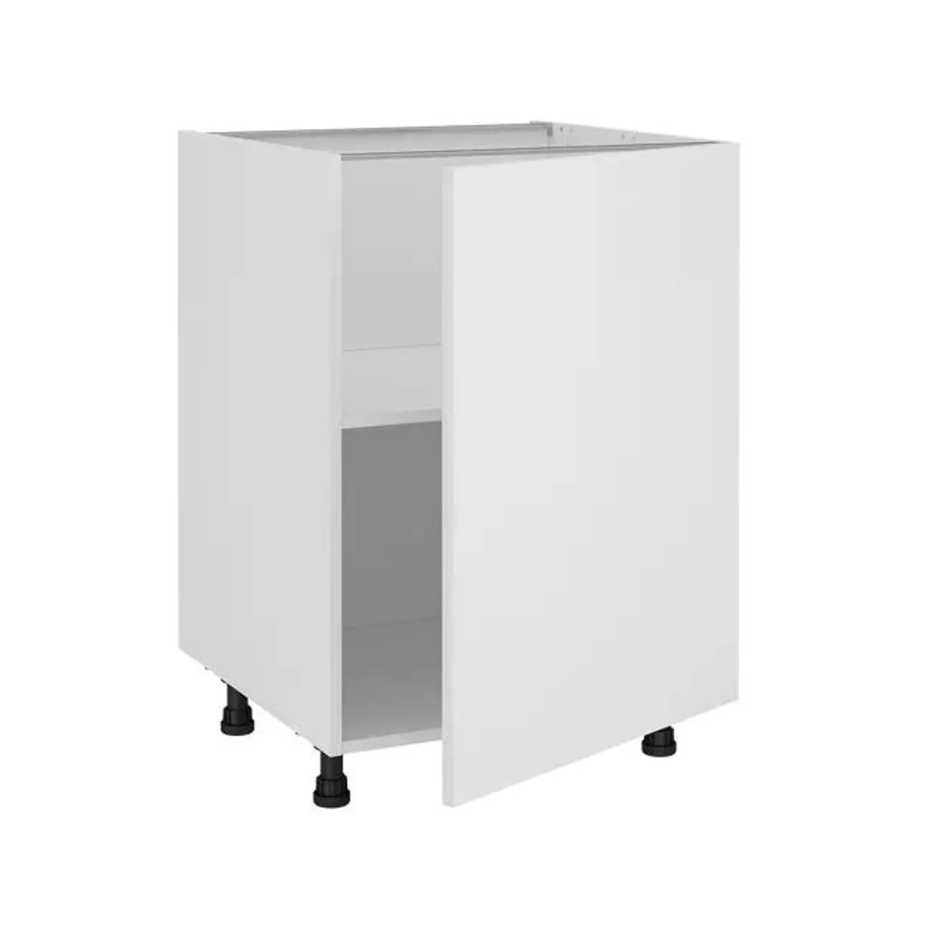 Mueble bajo de cocina Delinia ID Sofía blanco 76,8x60 cm 1 PTA