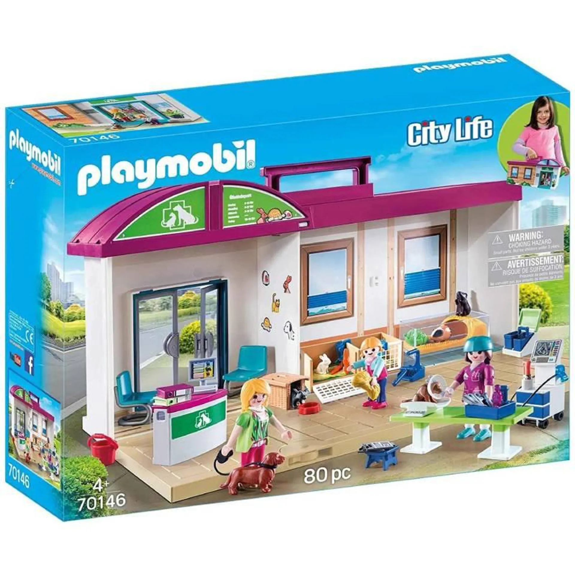 Playmobil City Life Clínica Veterinaria Maletín