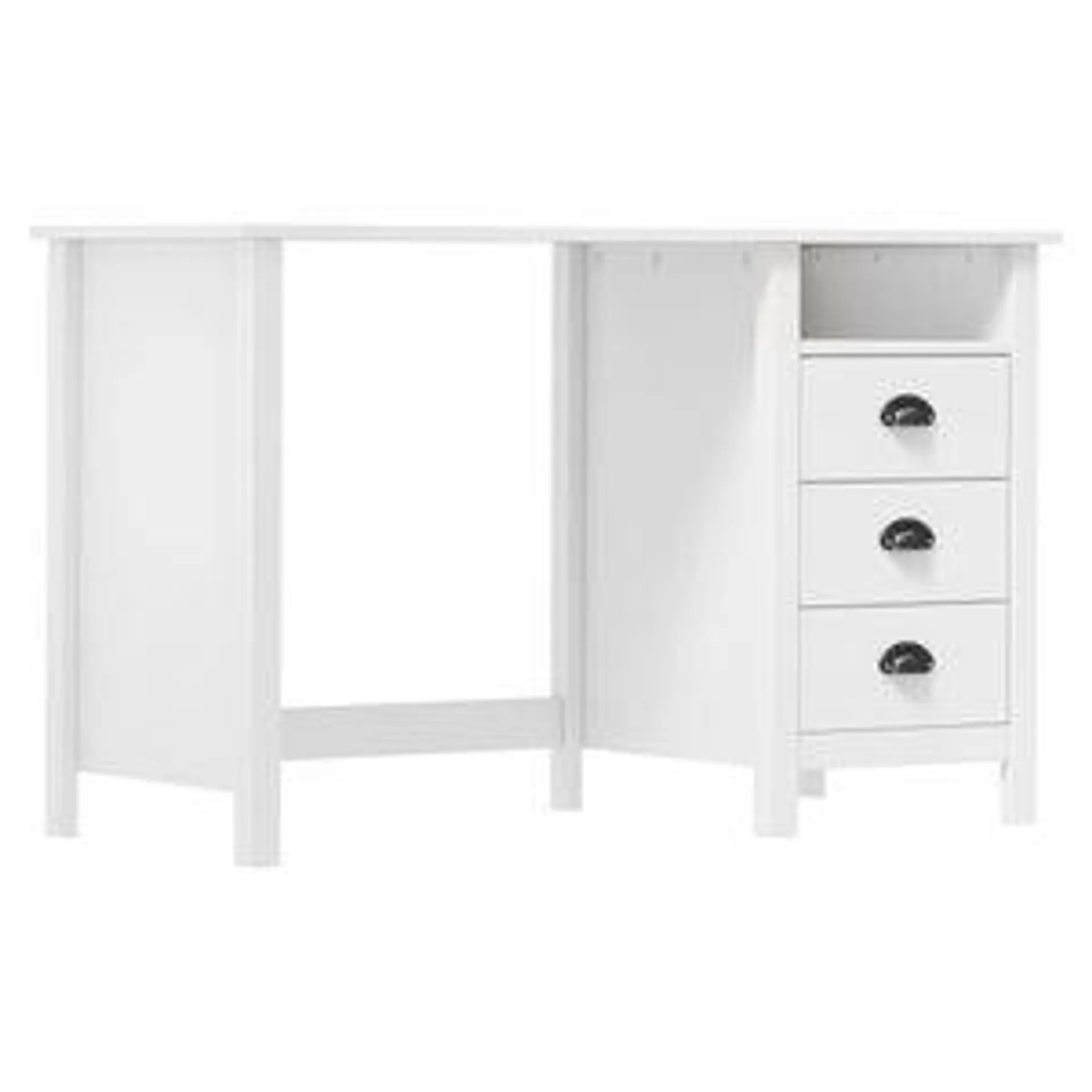 Escritorio Hill Range con 3 cajones madera de pino 120x50x74 cm