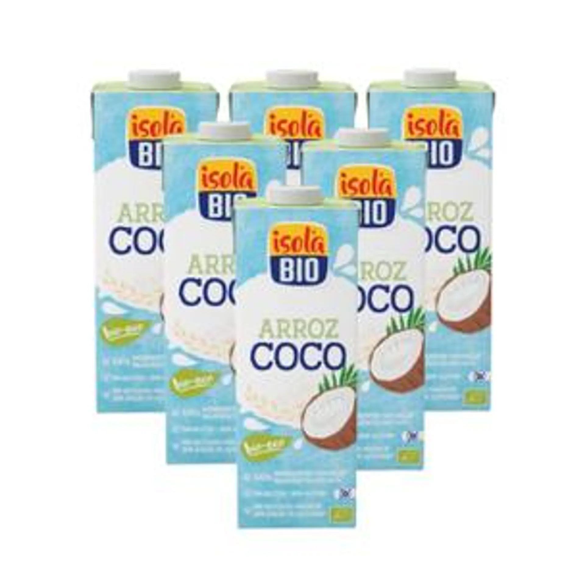 Pack 6 x Bebida BIO Arroz y Coco Isola Bio 1 L