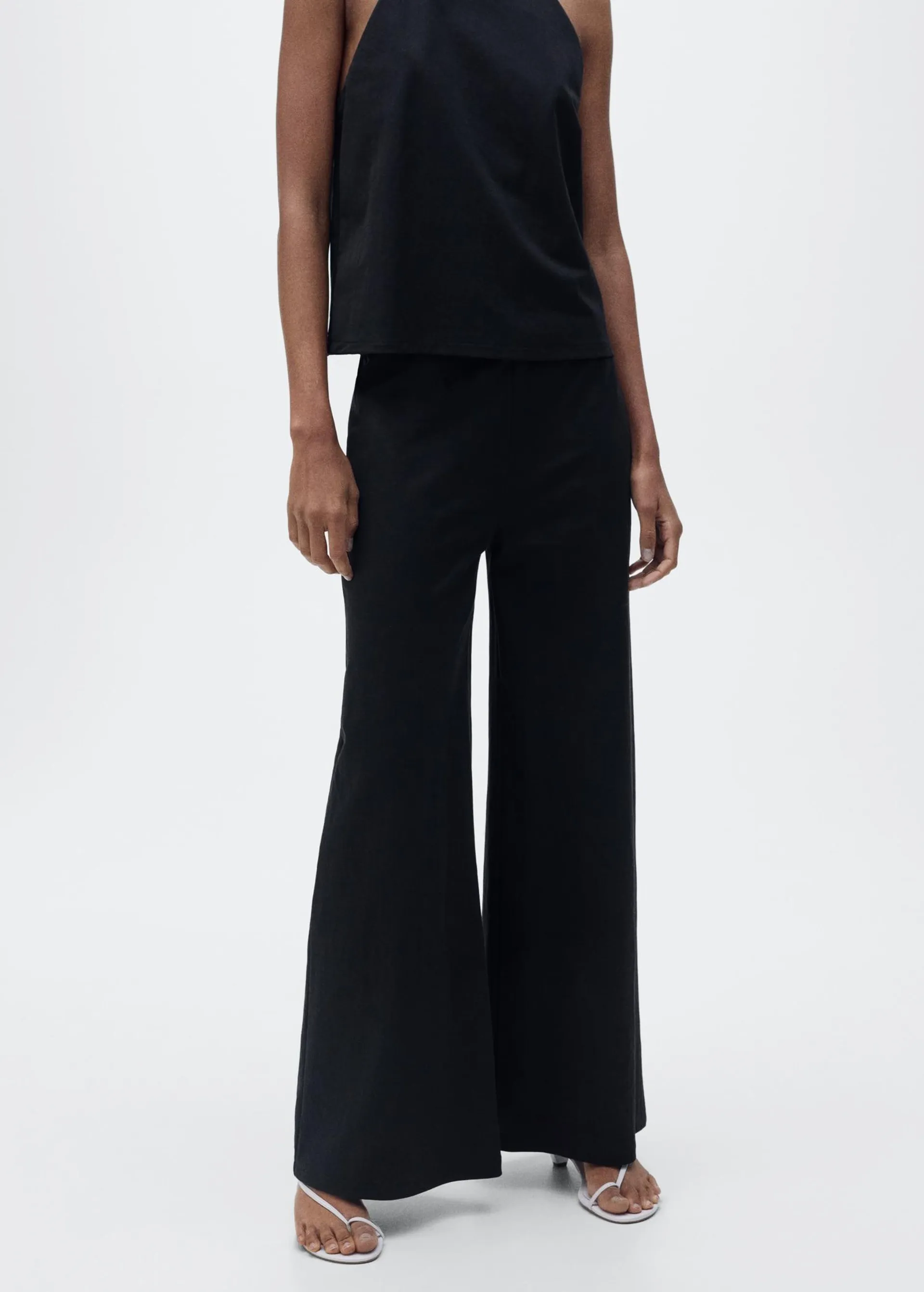 Pantalón palazzo crop