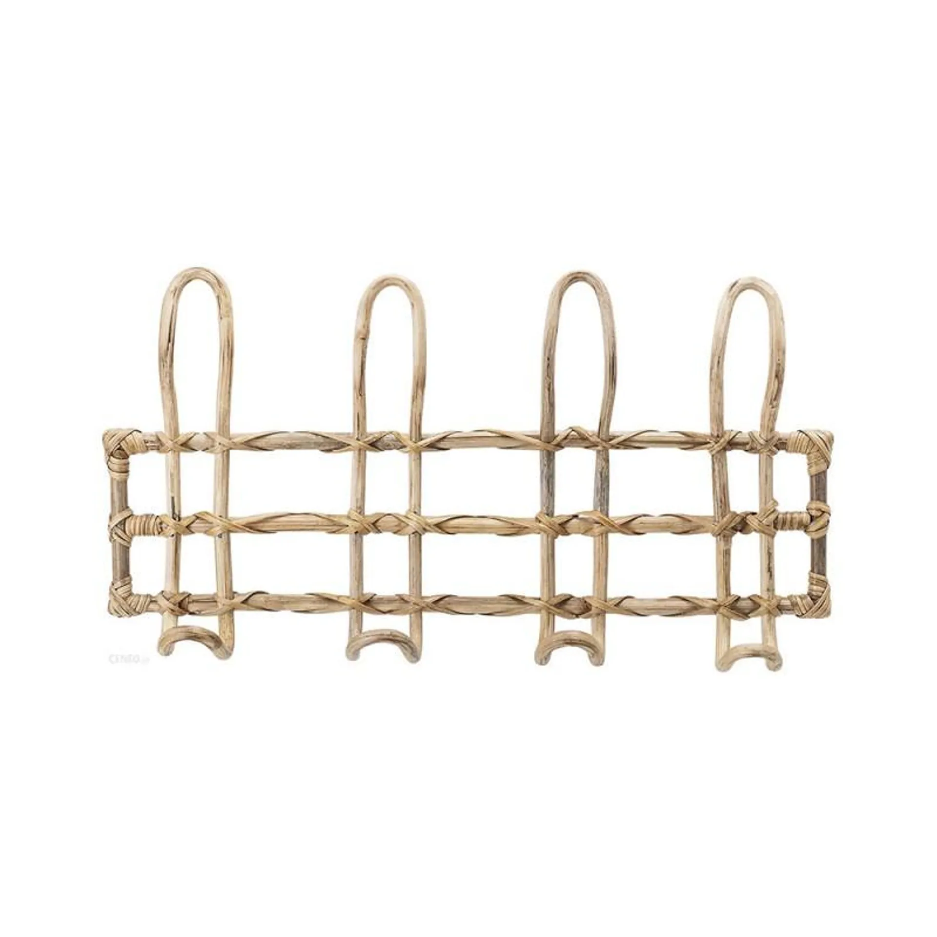 Sahin wall coat rack, rattan