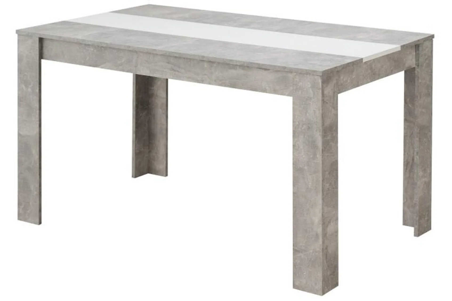 Mesa comedor DOMUS Cemento y Blanco