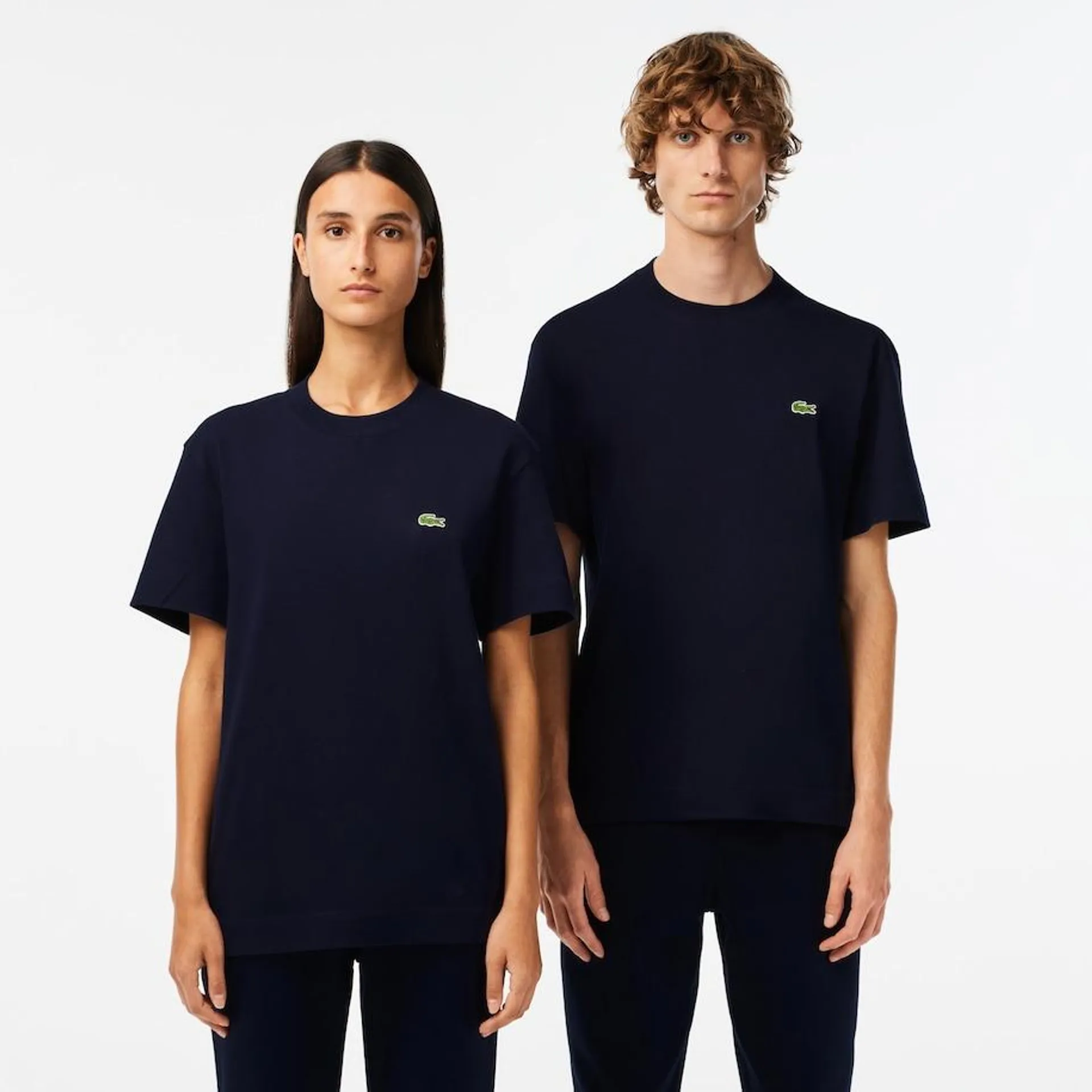 Camiseta unisex de algodón ecológico con cuello redondo