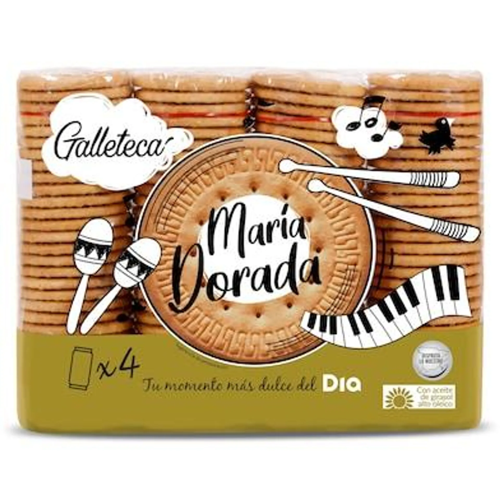 Galletas dorada maría Galleteca de Dia paquete 800 g