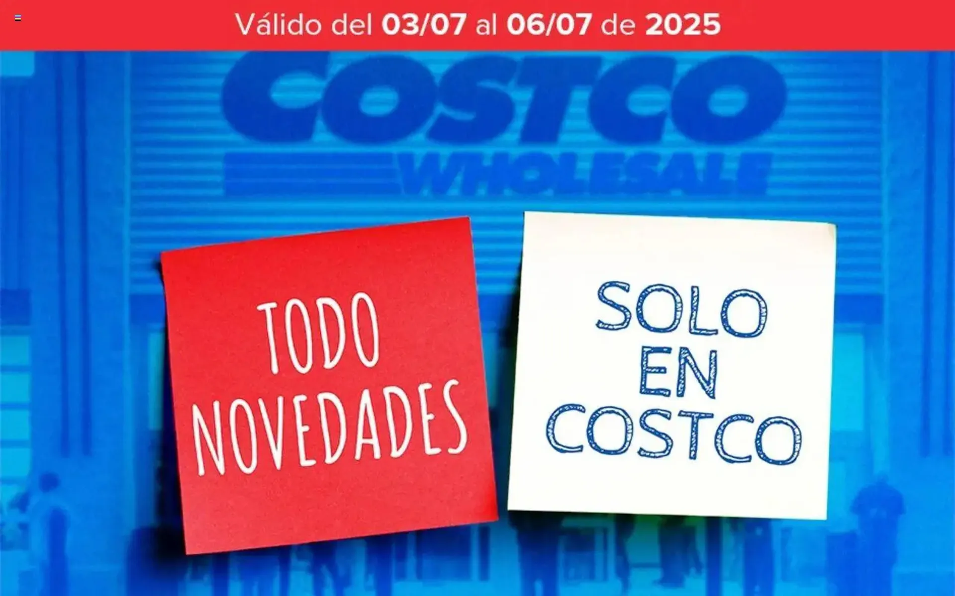Catálogo de Folleto Costco 3 de julio al 6 de julio 2025 - Página 1